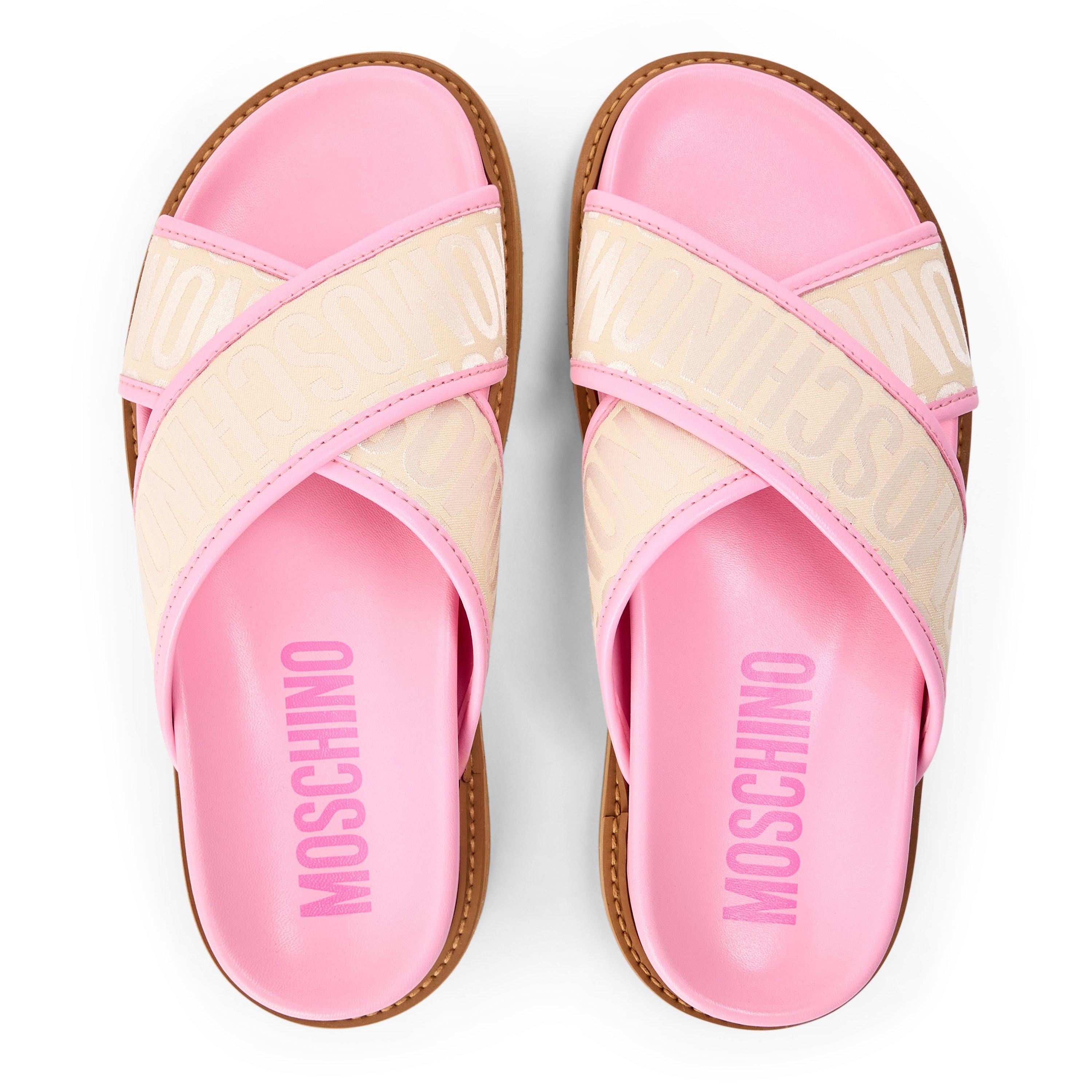 White - Moschino - Moschino Beige Sandl Ld99 - 4