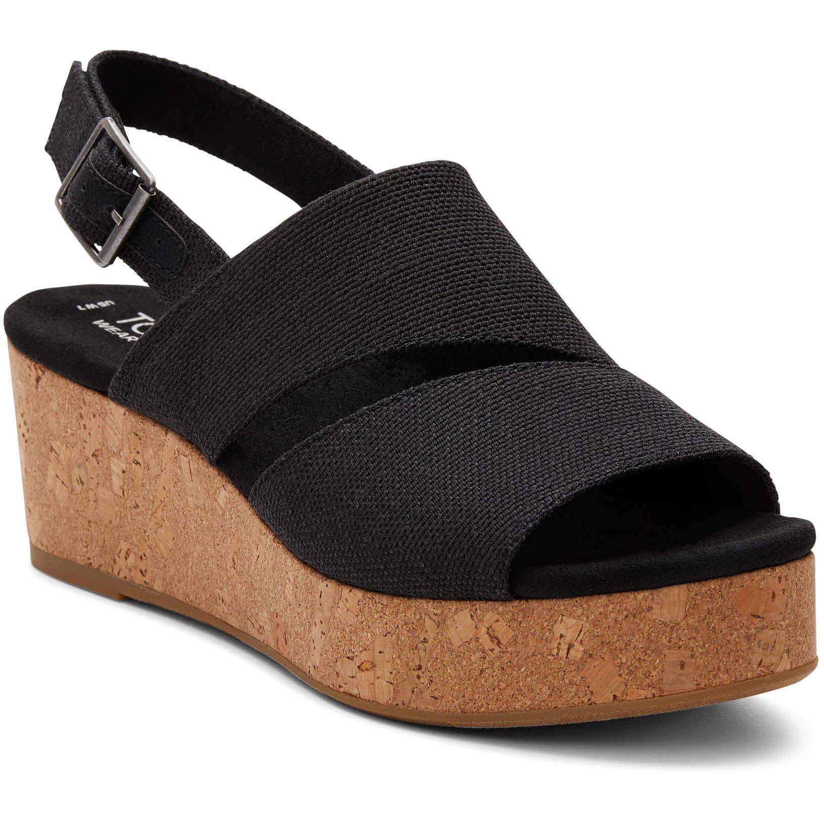 Toms Women's Claudine Wedge - Black - 5 (37.5)