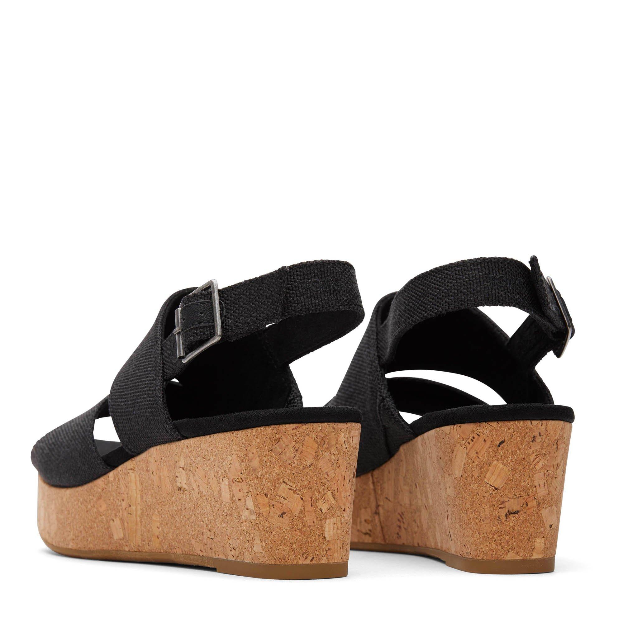 Crna - Toms - Toms Claudine Wedge Ld99 - 3