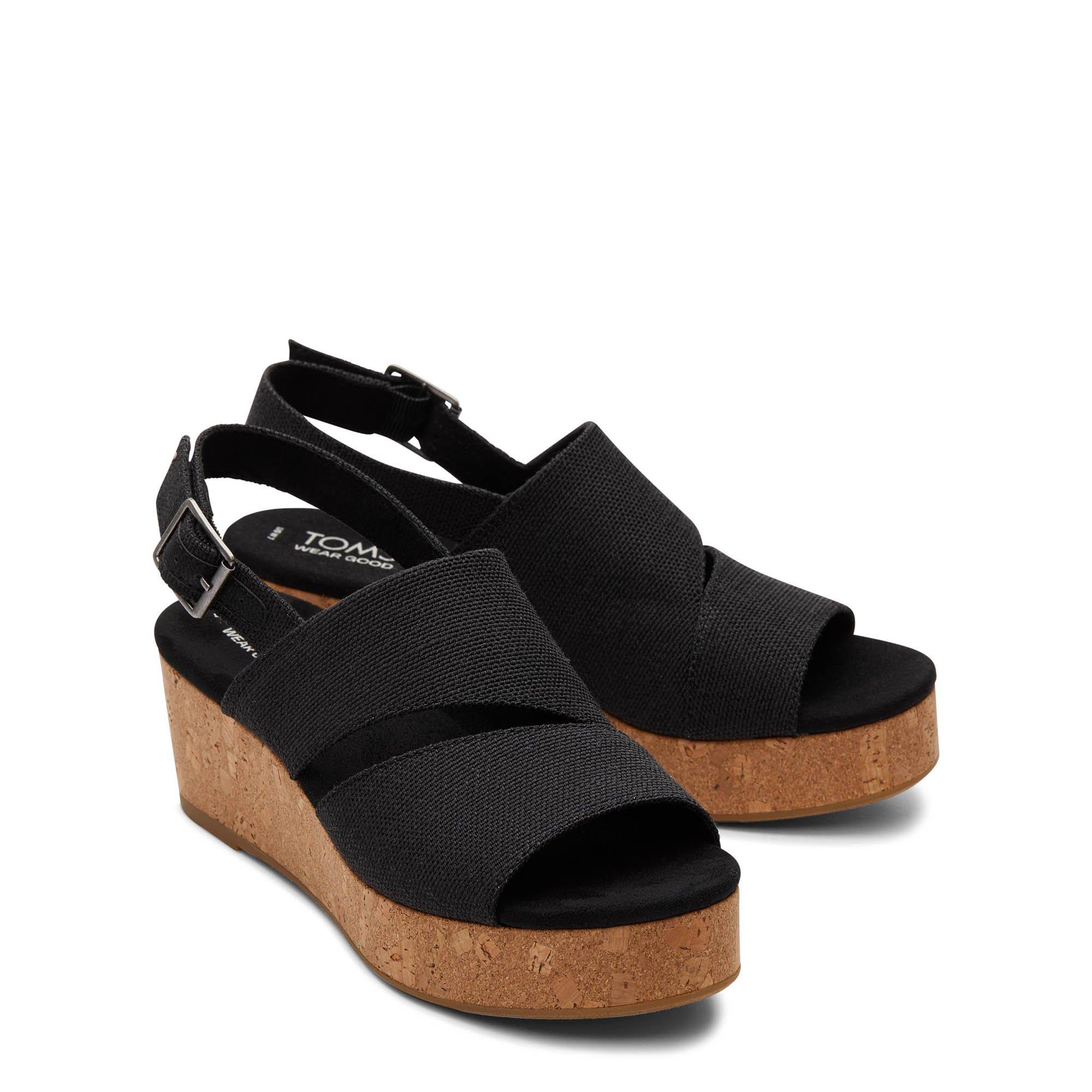 Crna - Toms - Toms Claudine Wedge Ld99 - 5