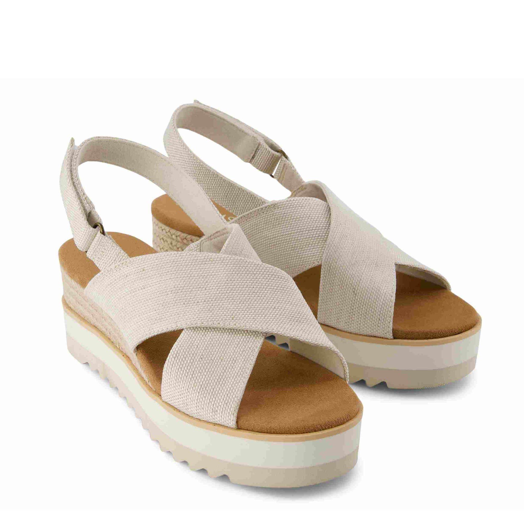 Natural - Toms - Women's Diana Crossover Flatform Sandal - 2