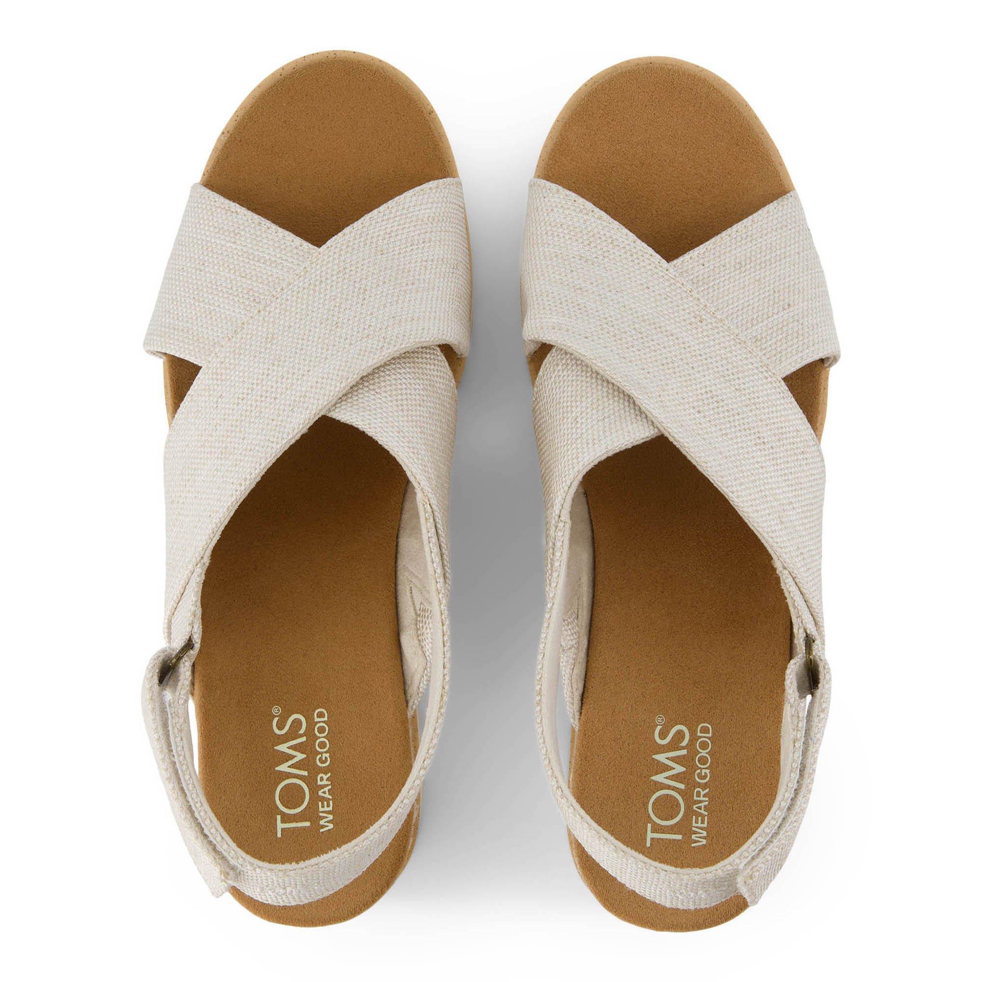Natural - Toms - Women's Diana Crossover Flatform Sandal - 4