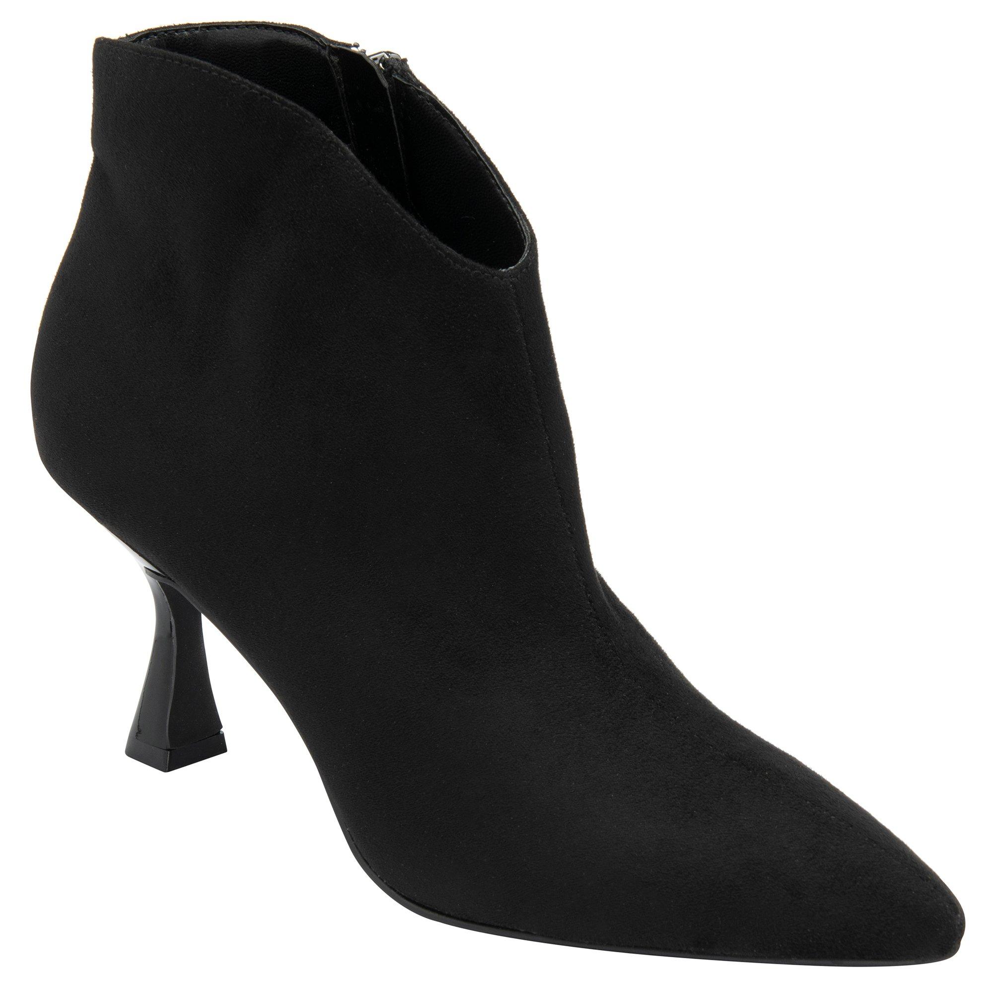 Black - Lotus Shoes - Women's Amelia Ankle Heeled Boots - 1