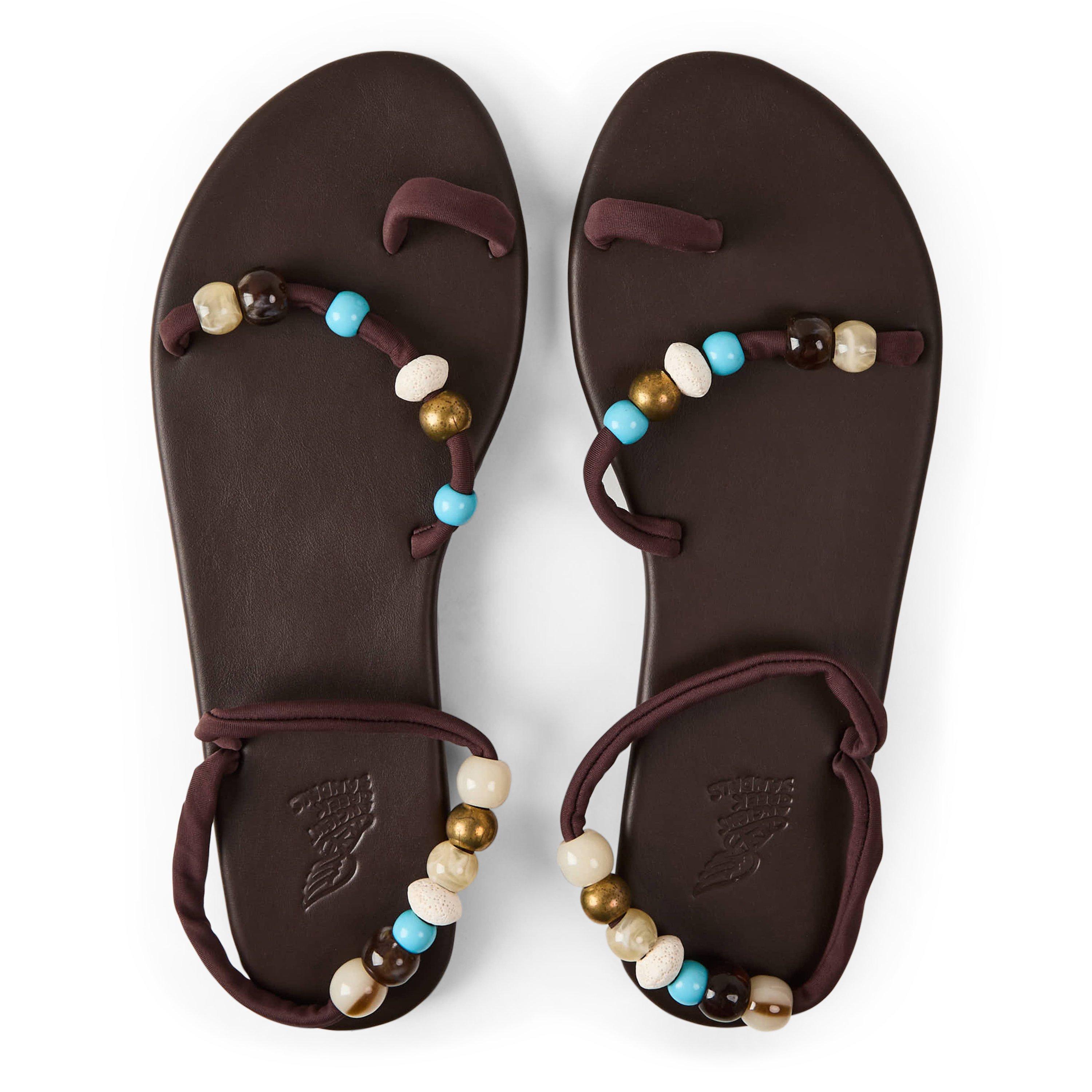 Brown - Ancient Greek Sandals - Ancient Eleftheria B Ld63 - 4