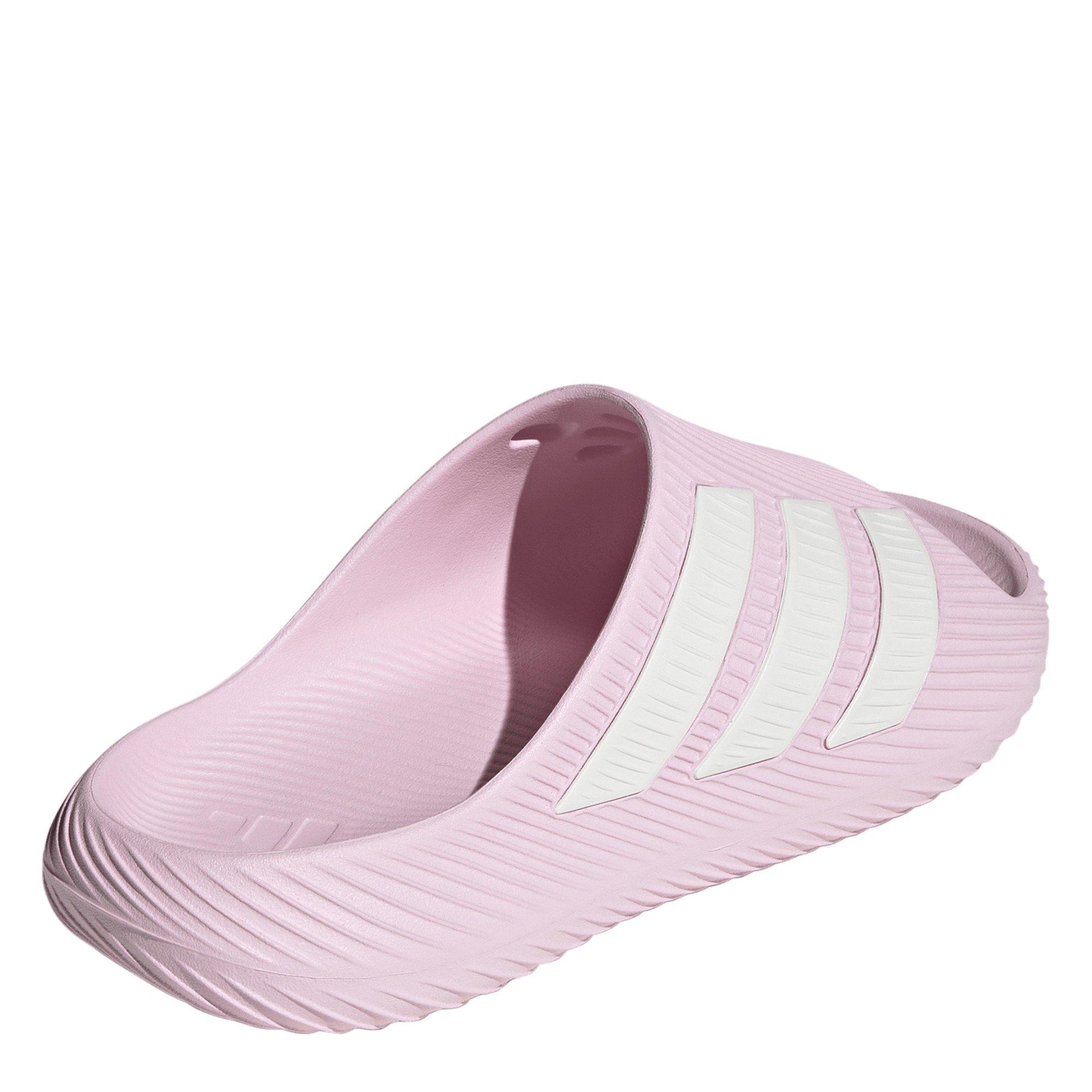 Pink/White - adidas - Women's Slider Slippers - 4