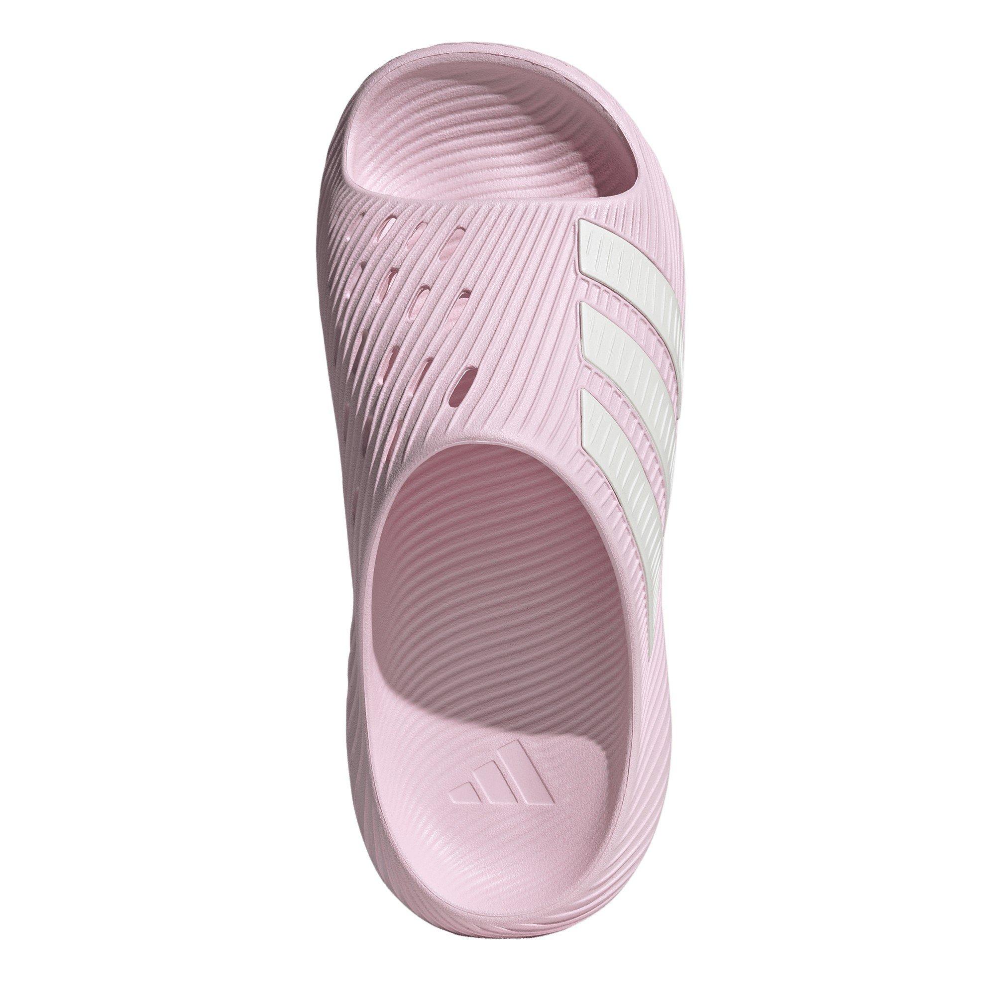 Pink/White - adidas - Women's Slider Slippers - 5