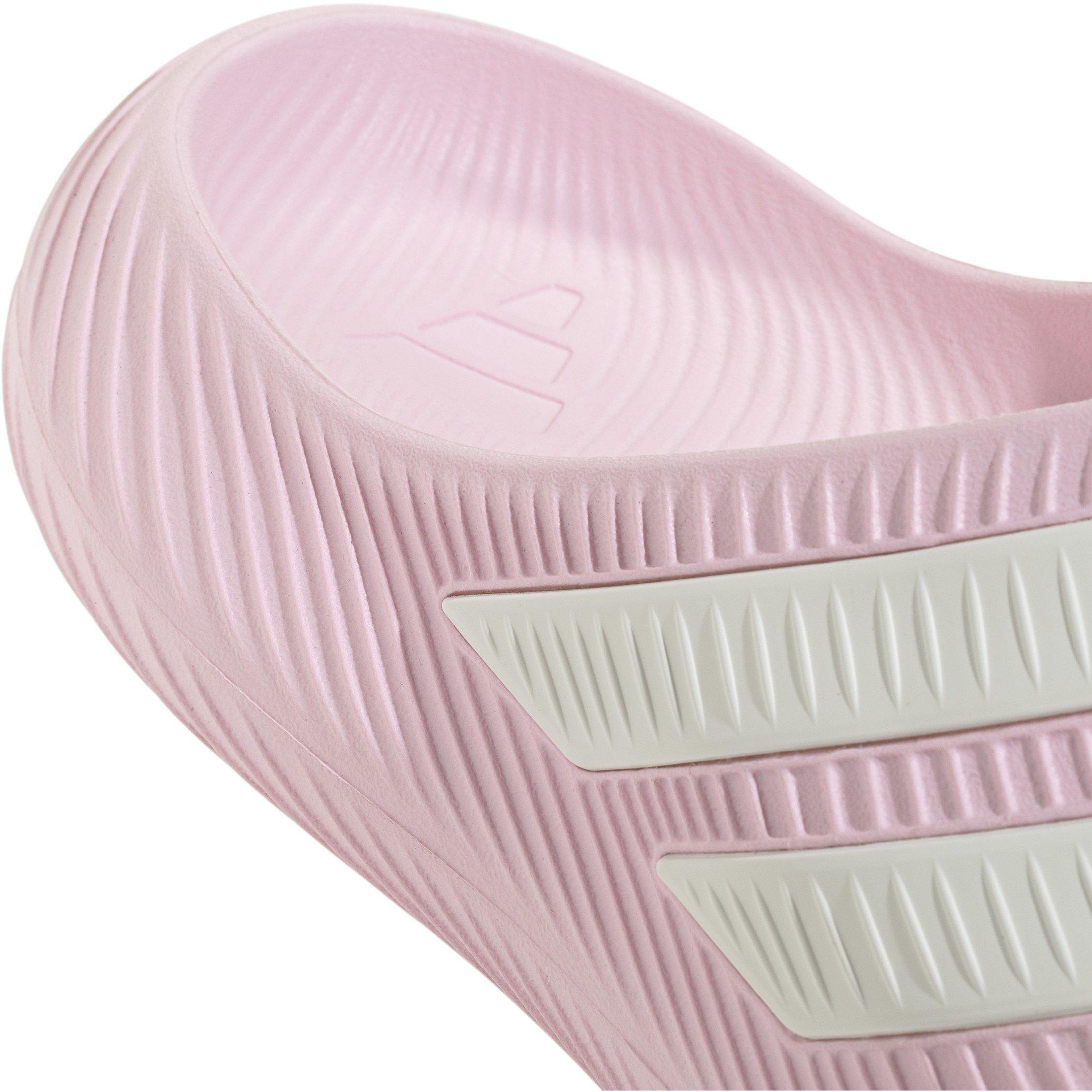 Pink/White - adidas - Women's Slider Slippers - 8