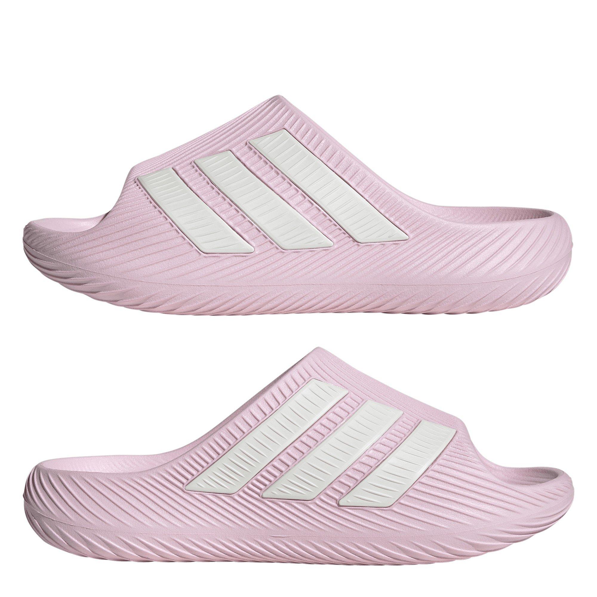 Pink/White - adidas - Women's Slider Slippers - 9