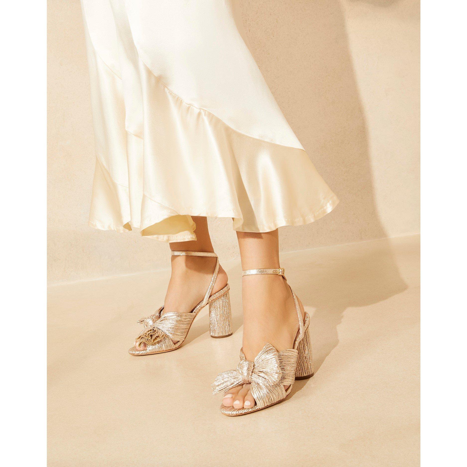 Champagne - Loeffler Randall - Women's Camellia Heeled Sandals - 5