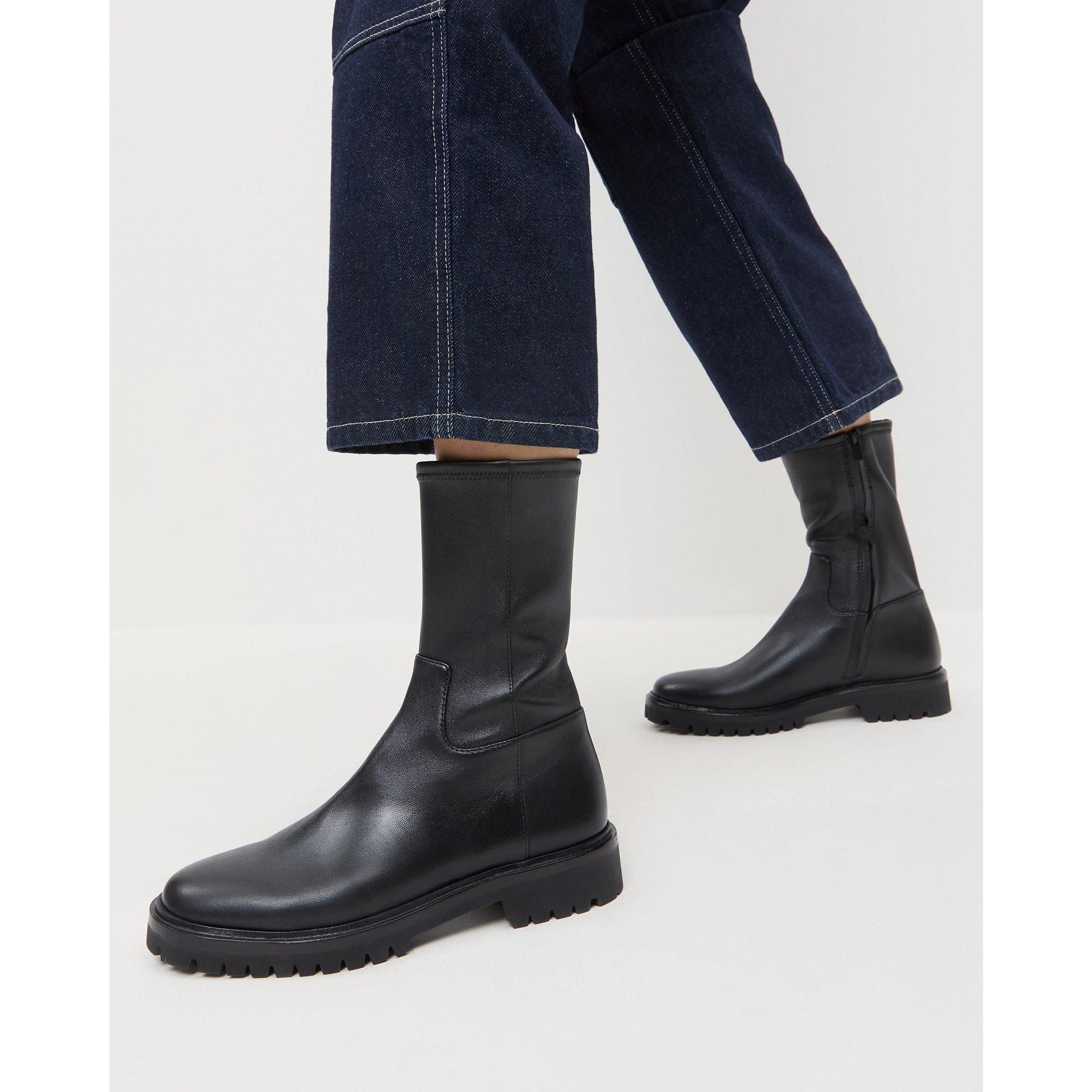 Black - Loeffler Randall - Women's Danny Flat Ankle Boots - 5