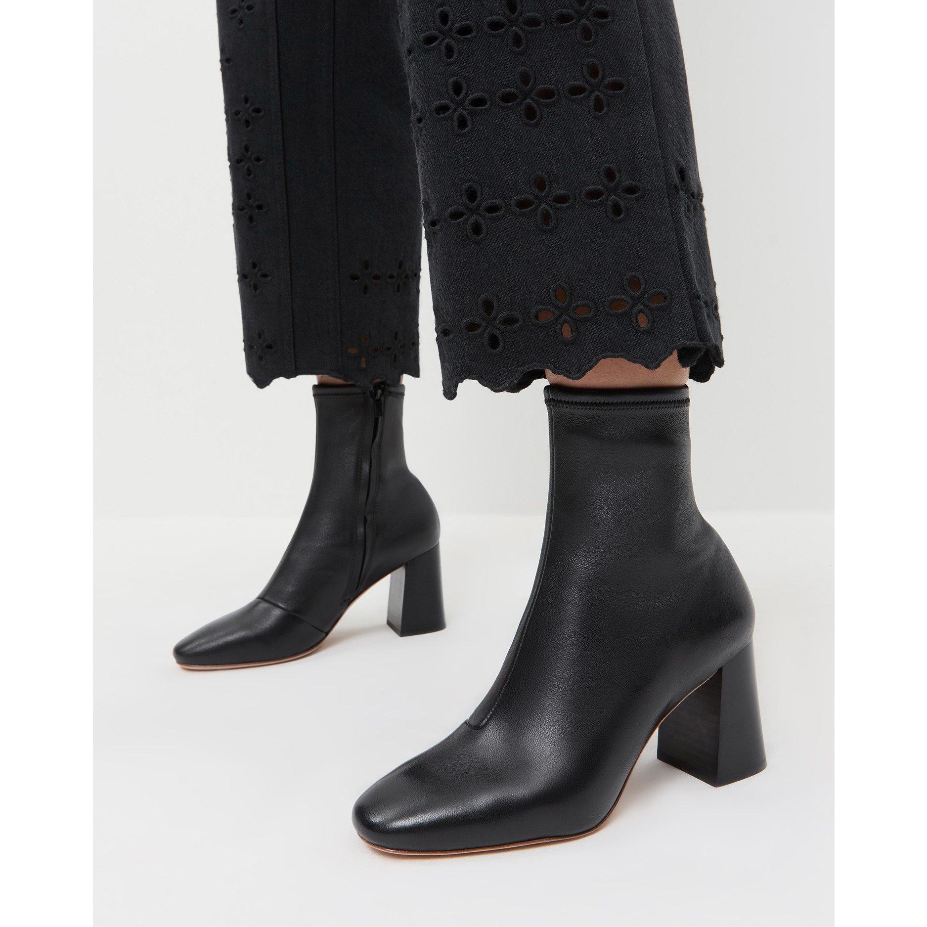 Black - Loeffler Randall - Women's Elsie Ankle Heeled Boots - 6