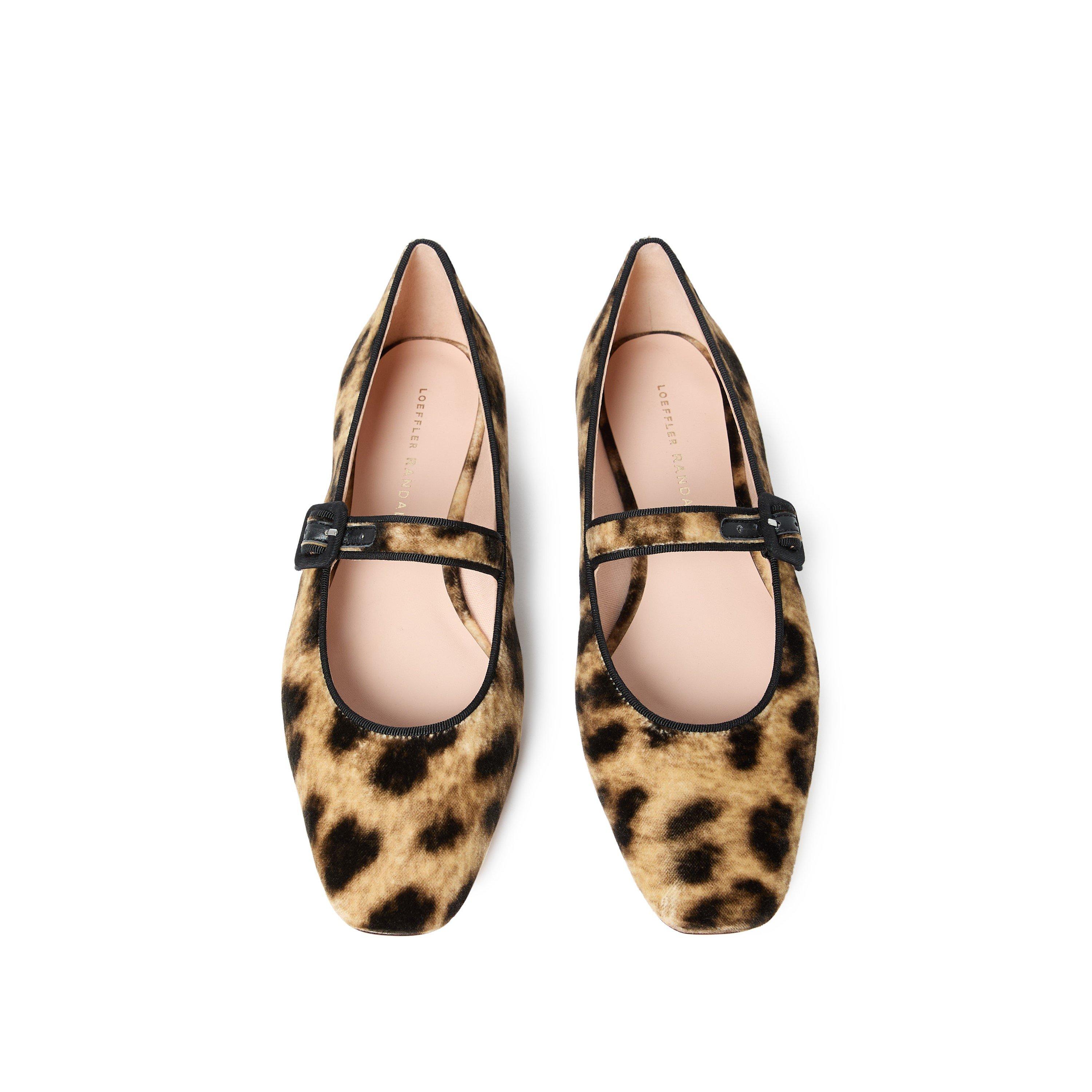 Leopard - Loeffler Randall - Women's Ginger Belt Ballet Pumps - 5
