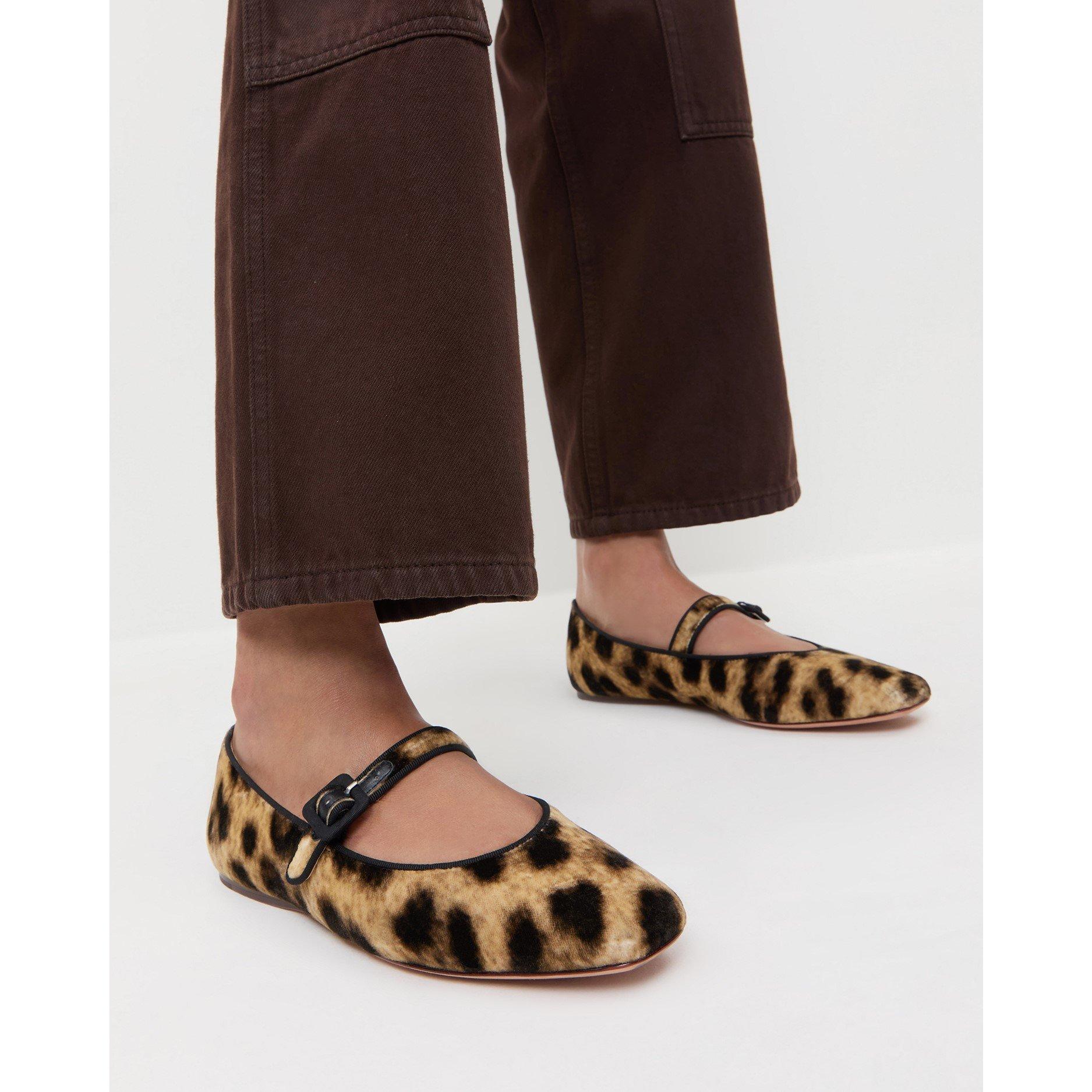 Leopard - Loeffler Randall - Women's Ginger Belt Ballet Pumps - 7