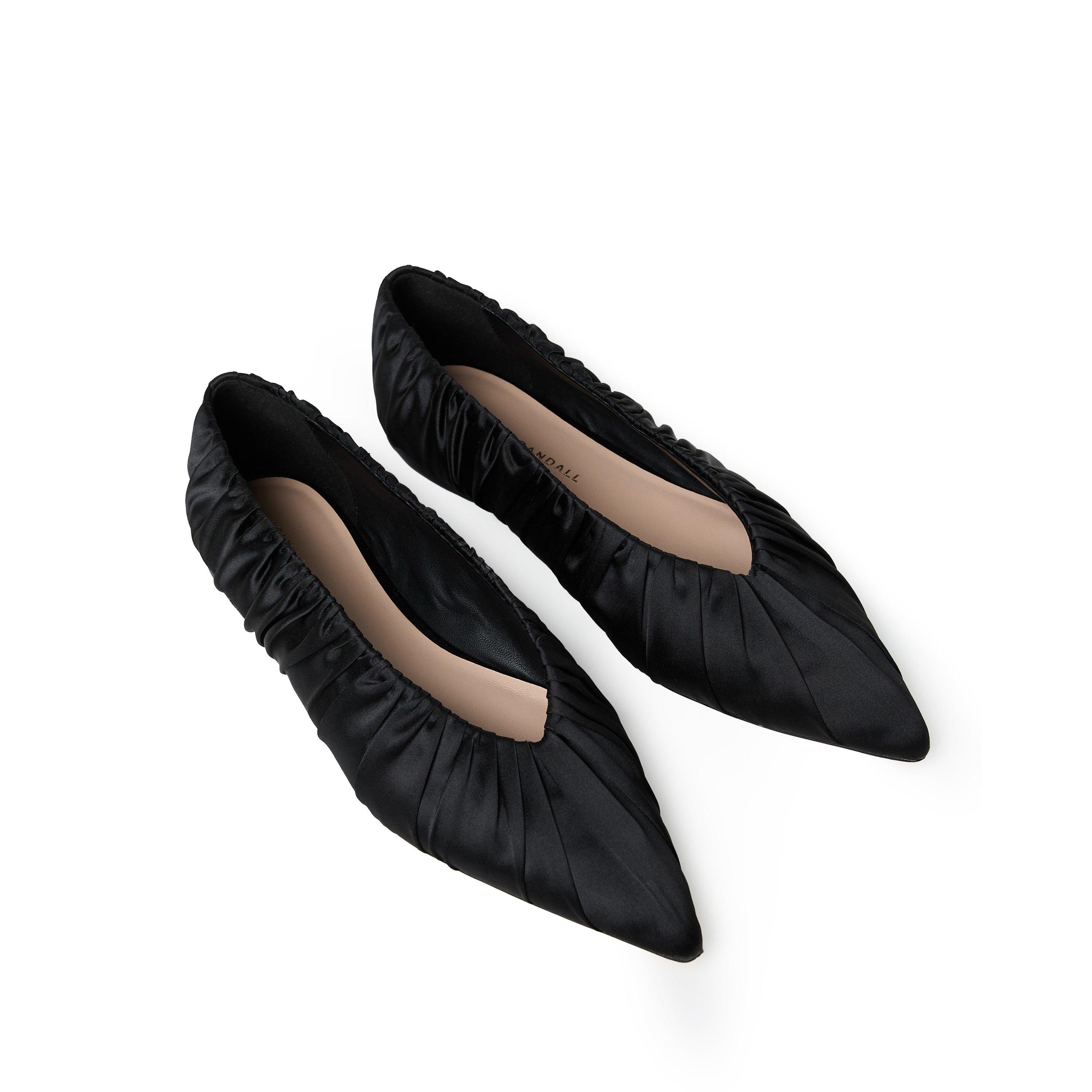 Black - Loeffler Randall - Women's Lane Belt Ballet Pumps - 5