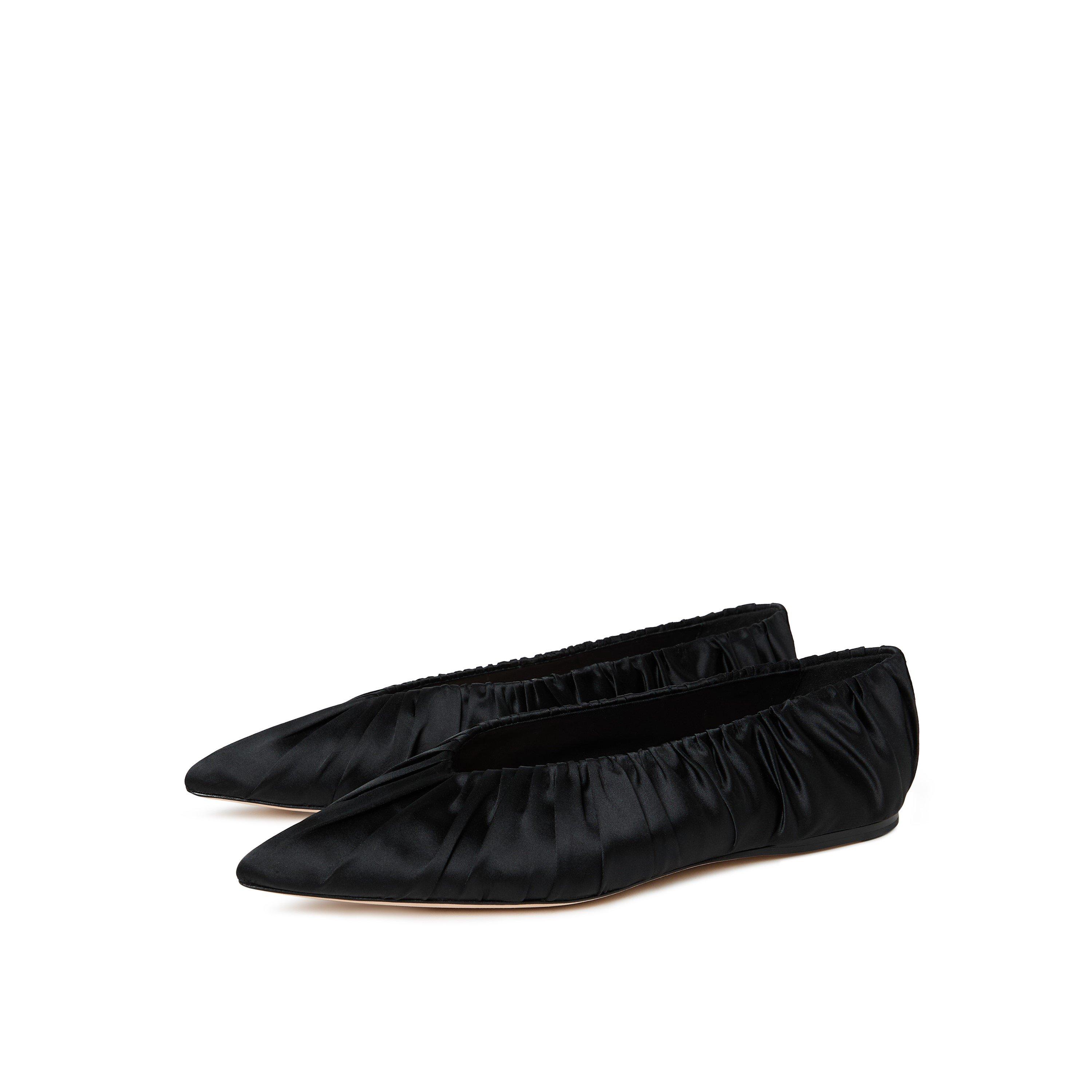 Black - Loeffler Randall - Women's Lane Belt Ballet Pumps - 6