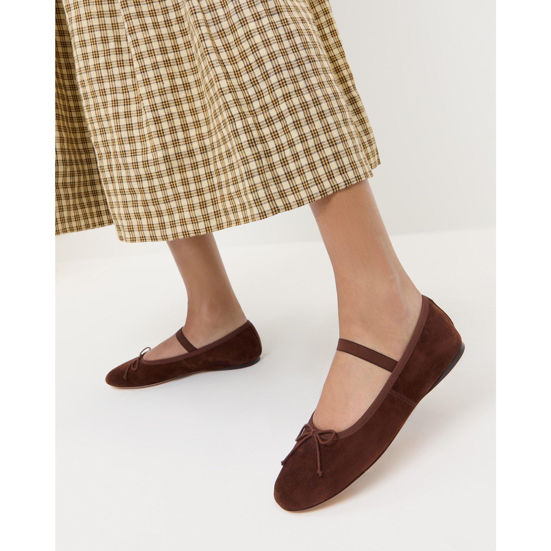 Espresso - Loeffler Randall - Women's Leonie Belt Ballet Pumps - 5