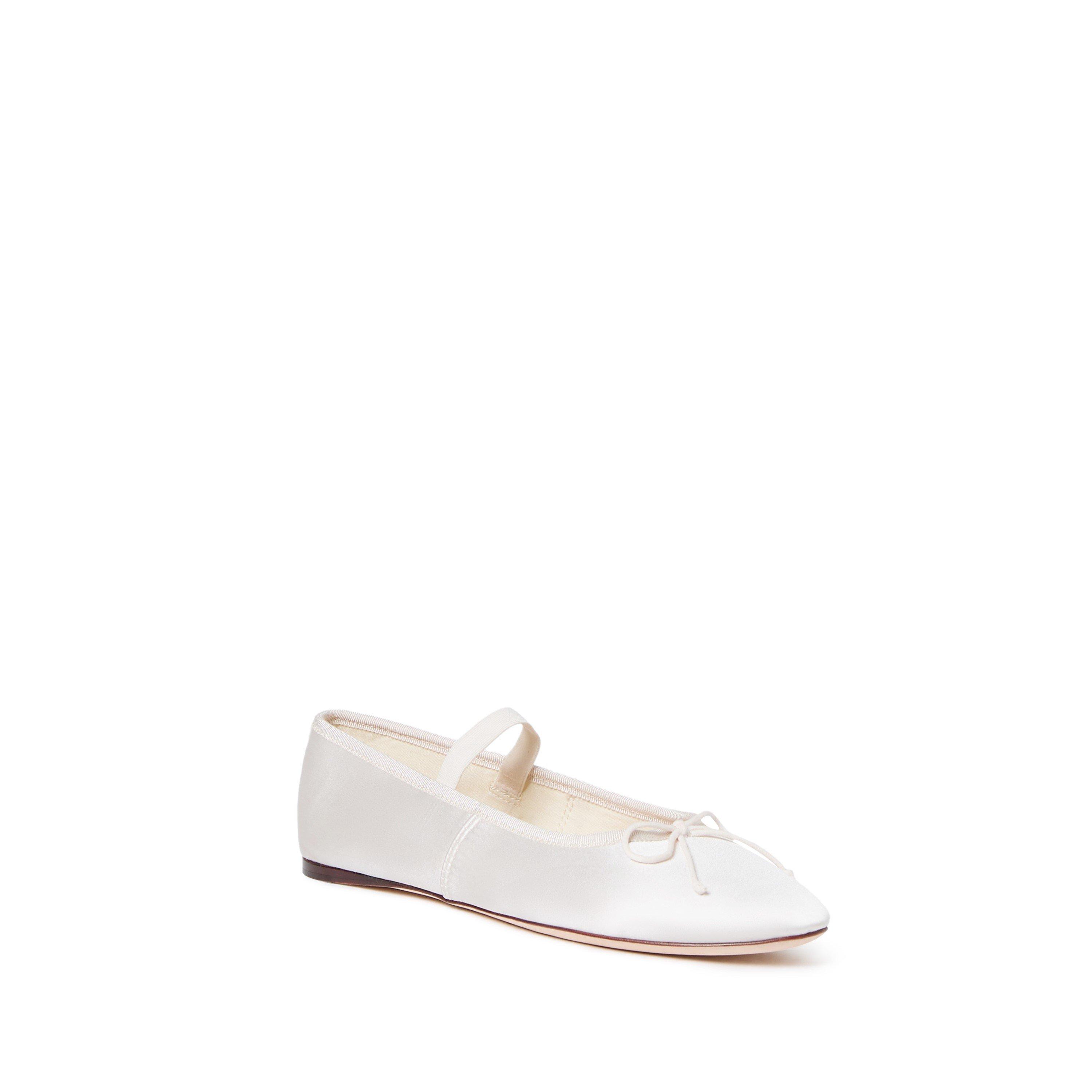Cream - Loeffler Randall - Women's Leonie Stn Ballet Pumps - 1