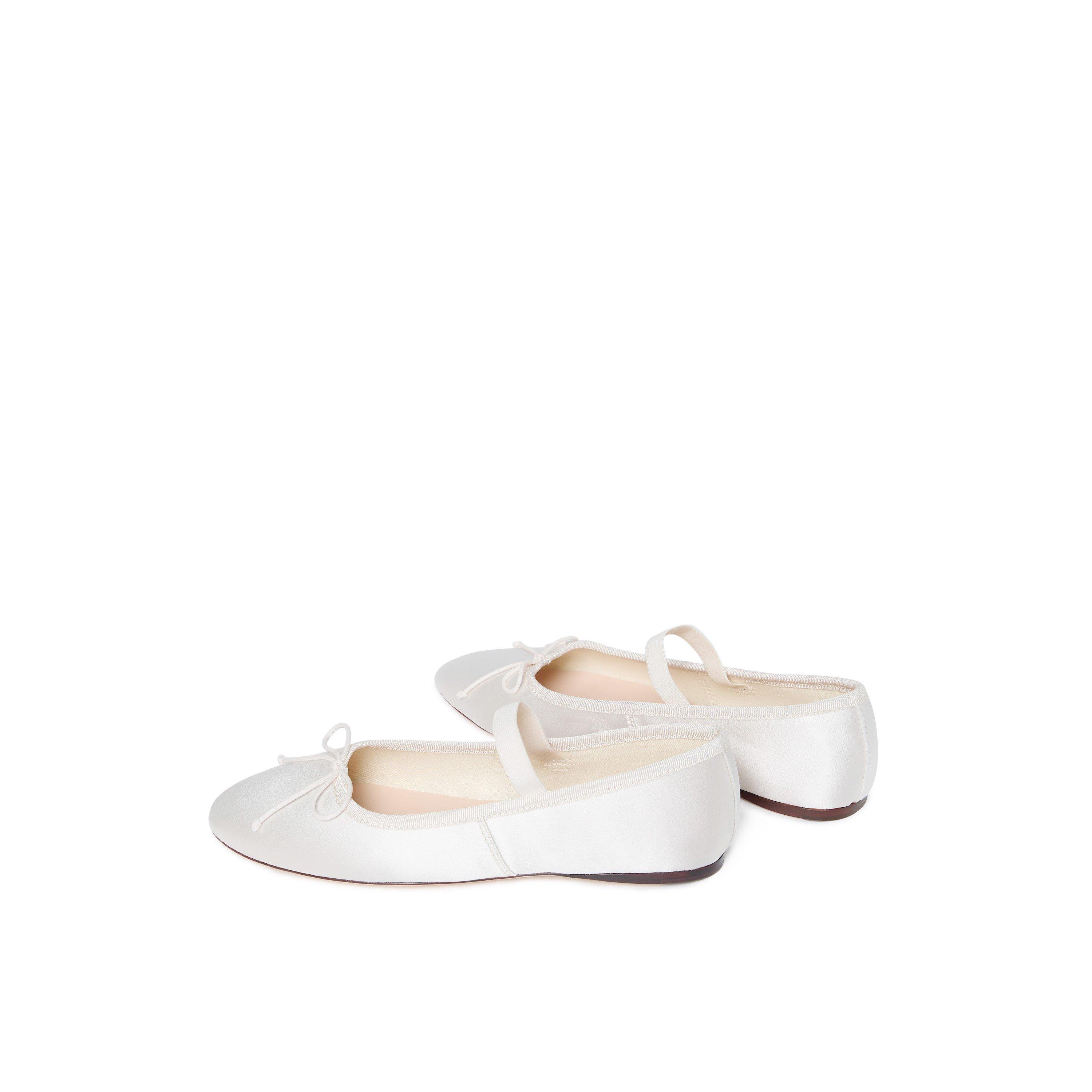 Cream - Loeffler Randall - Women's Leonie Stn Ballet Pumps - 4