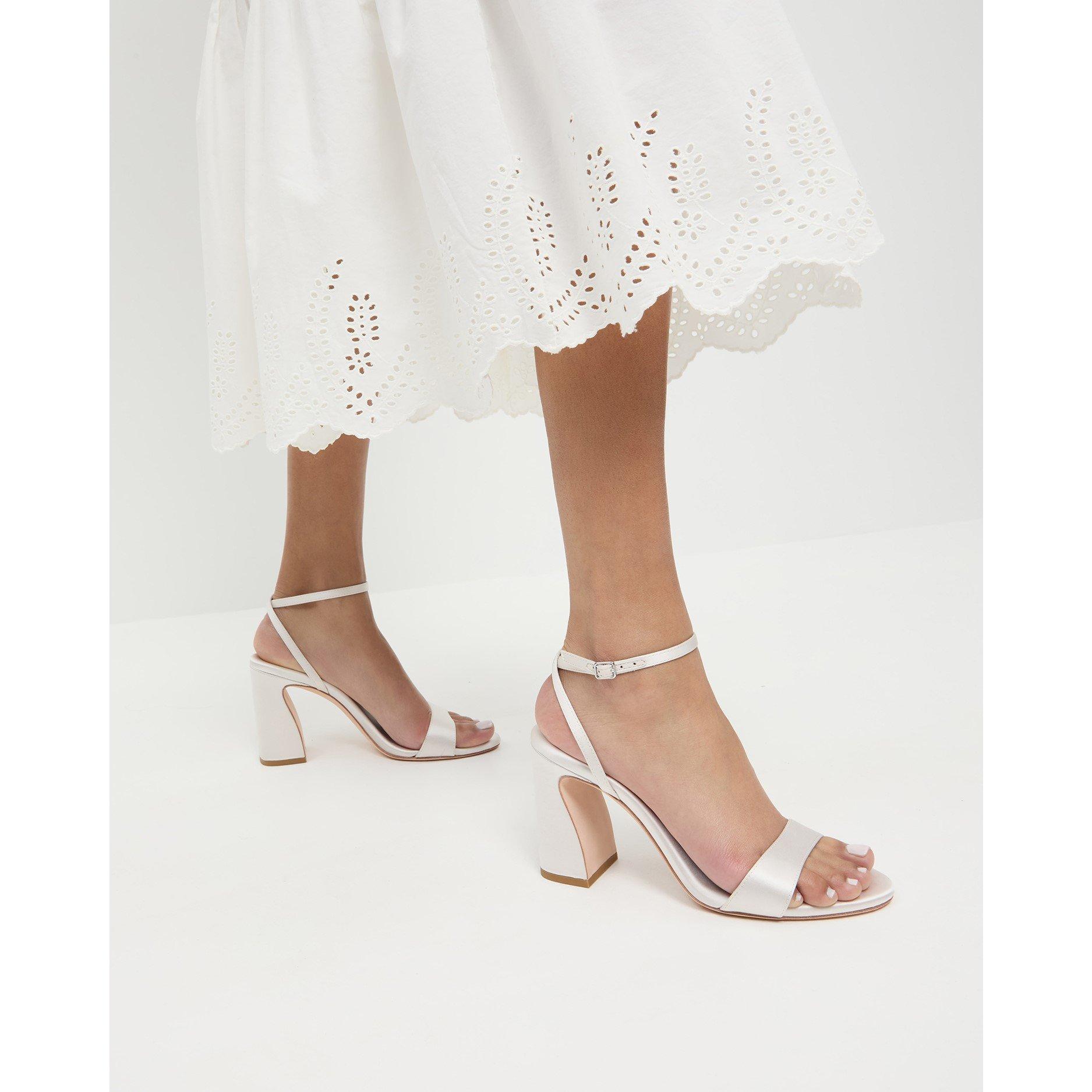 Cream - Loeffler Randall - Women's Malia Heeled Sandals - 3
