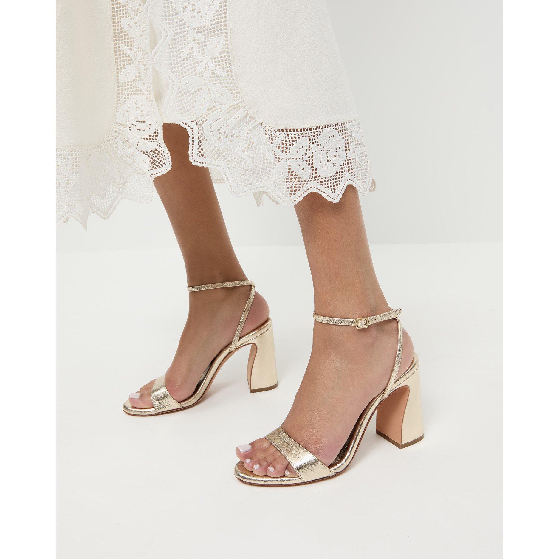 Champagne - Loeffler Randall - Women's Malia Heeled Sandals - 1