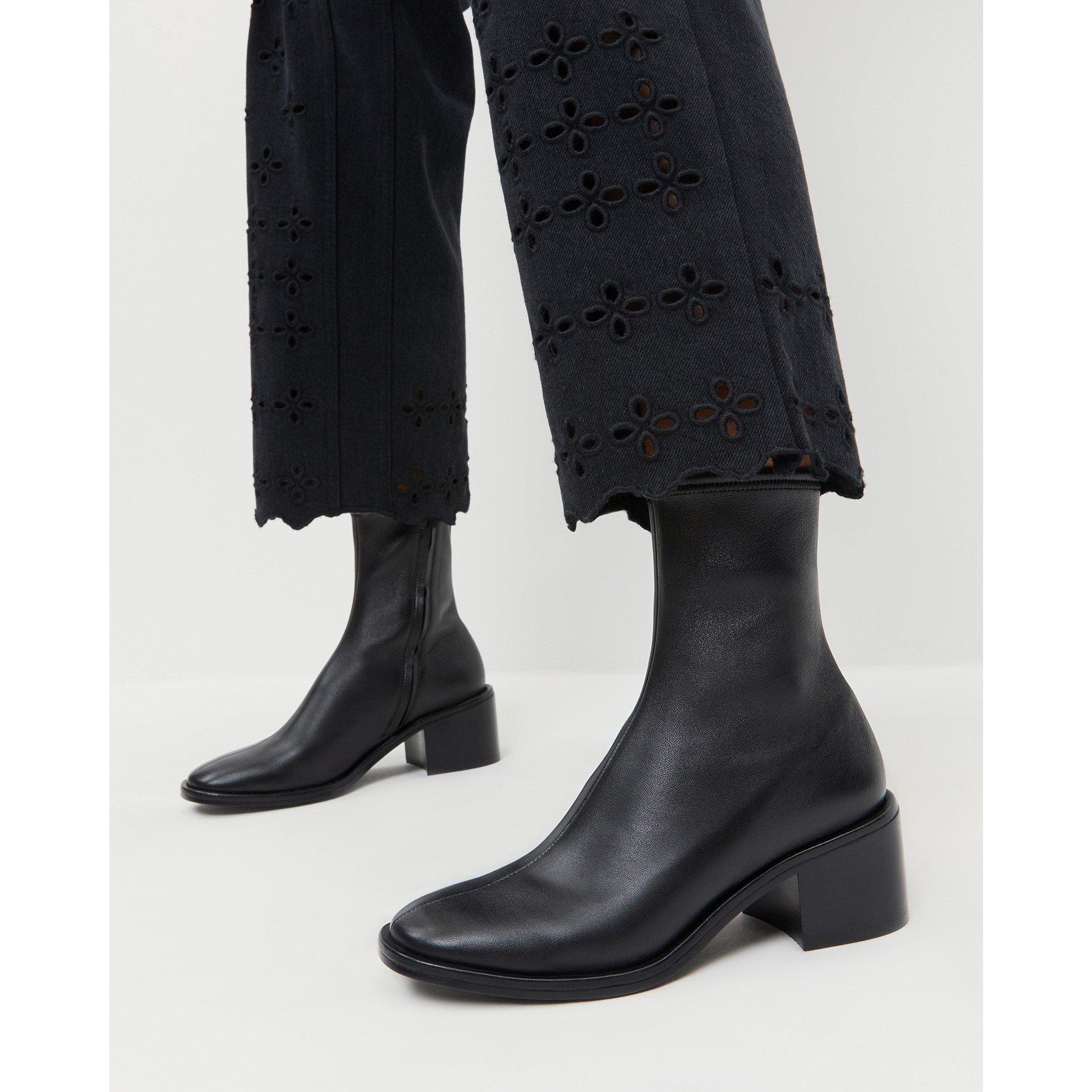 Black - Loeffler Randall - Women's Roxy AB Ankle Heeled Boots - 5