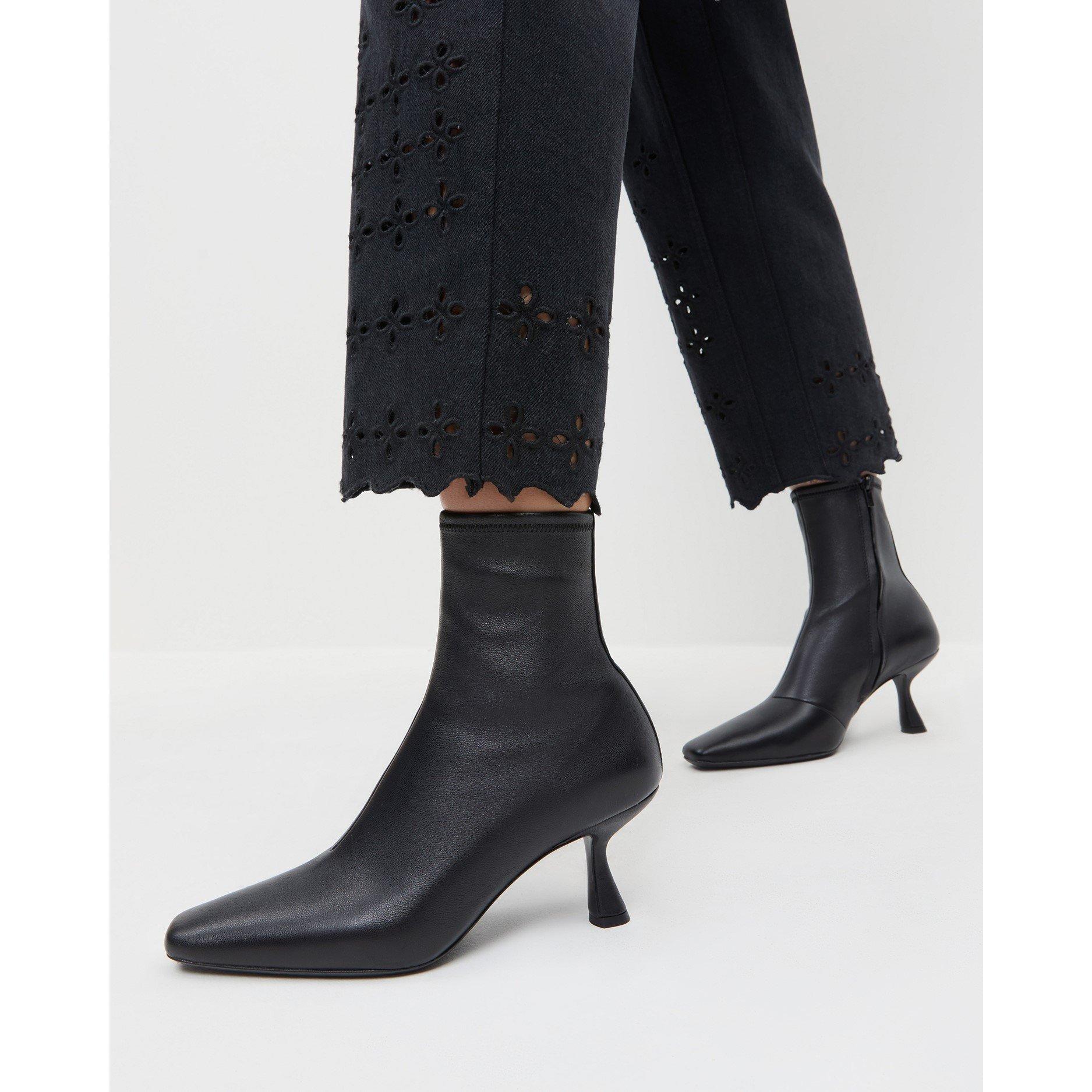 Black - Loeffler Randall - Women's Thandy AB Ankle Heeled Boot - 5