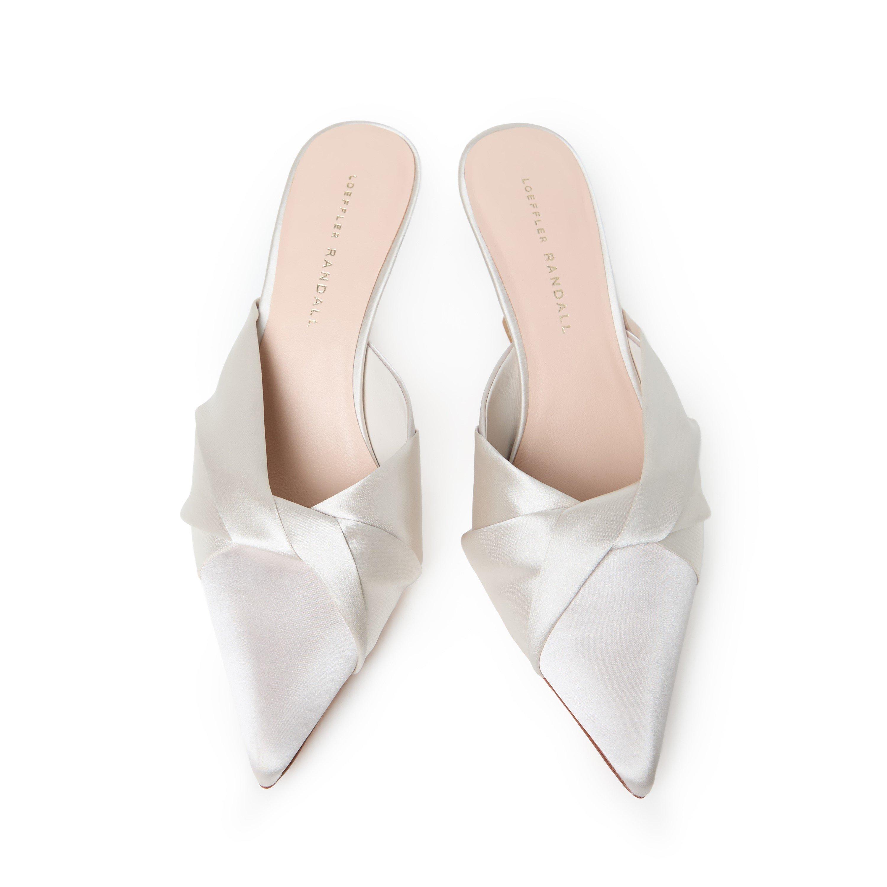 Cream - Loeffler Randall - Women's Tyla Heeled Mules - 3