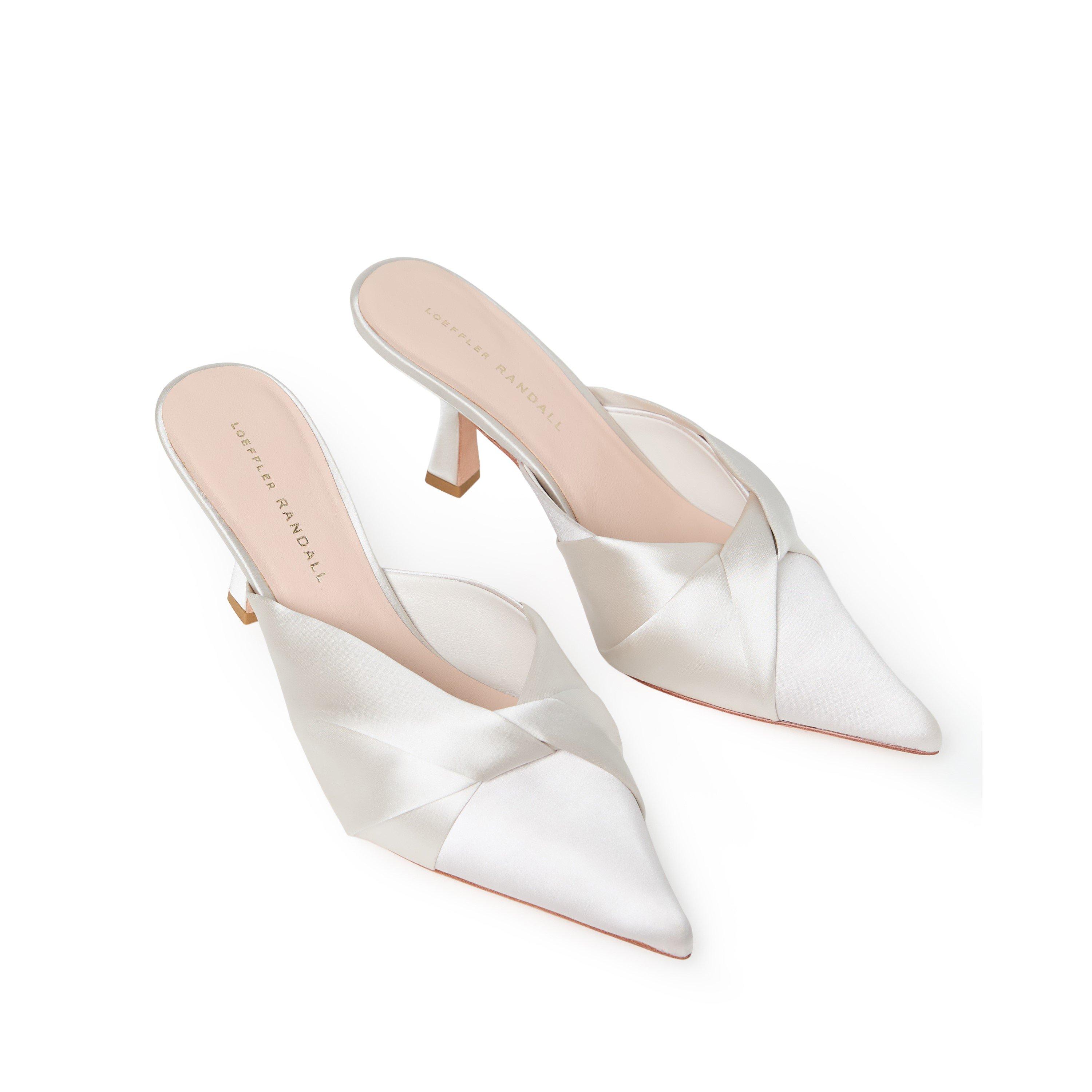 Cream - Loeffler Randall - Women's Tyla Heeled Mules - 4
