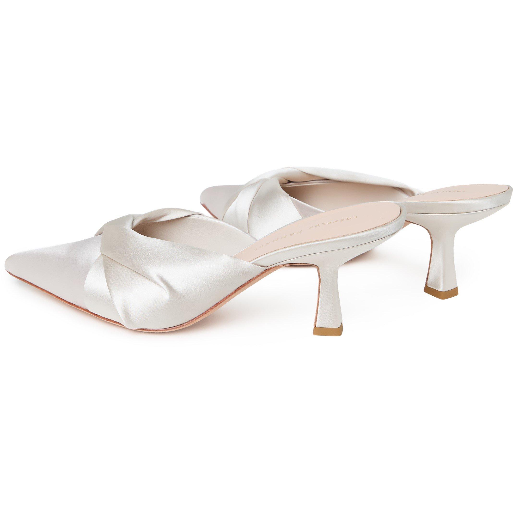 Cream - Loeffler Randall - Women's Tyla Heeled Mules - 5