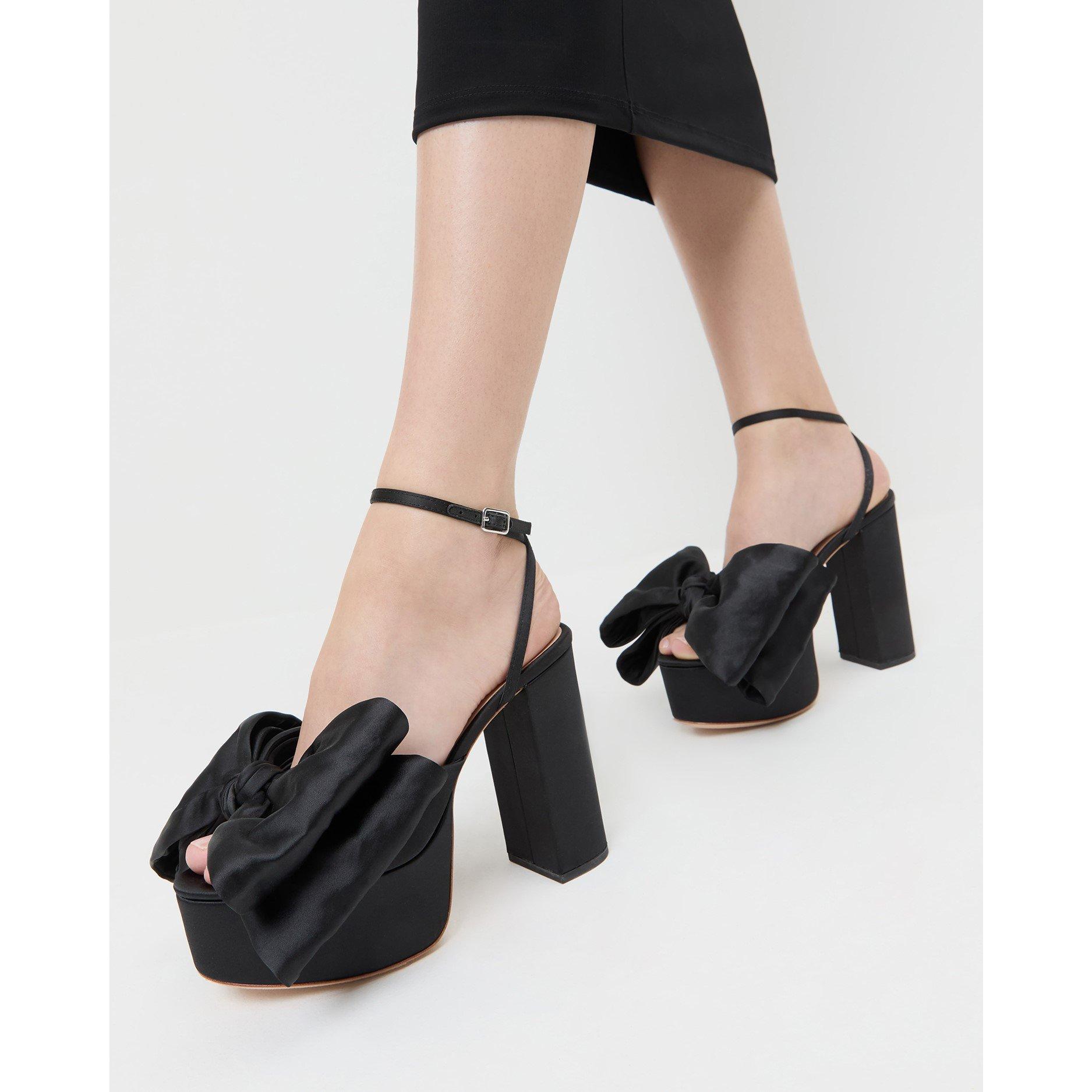 Black - Loeffler Randall - Women's Kiki Platform Heeled Sandals - 6