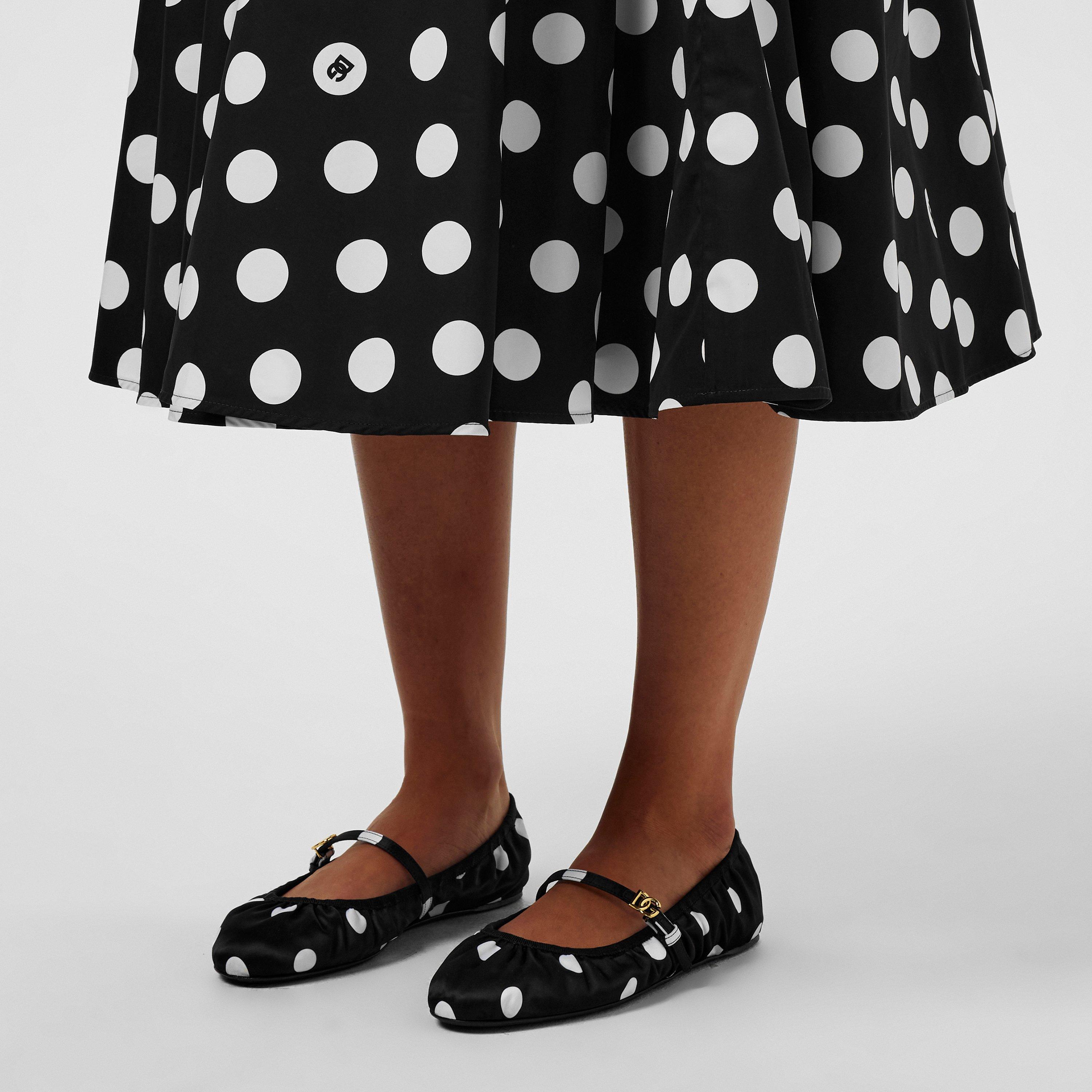 Nero - Dolce and Gabbana - Polka Dot Ballerina Pump - 2