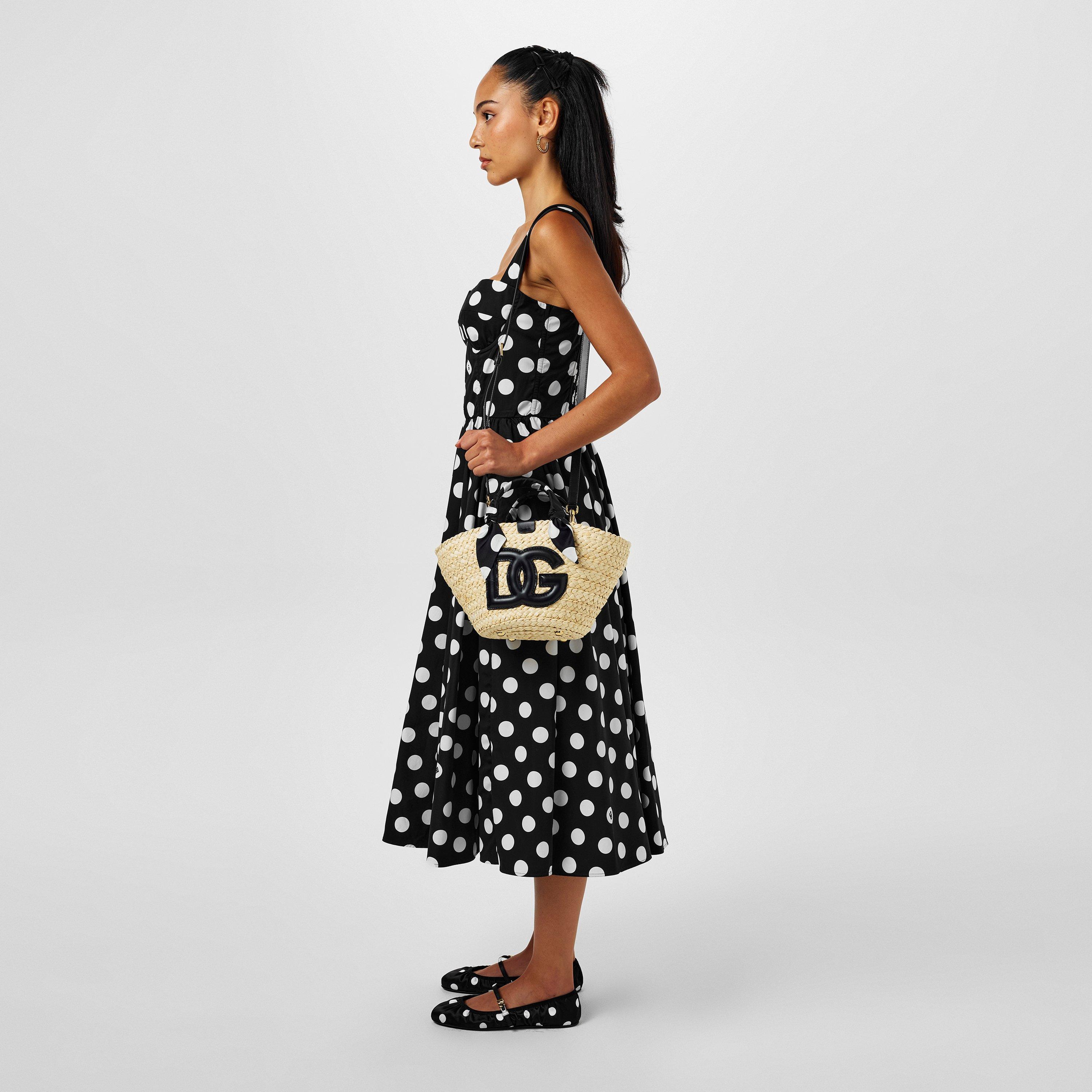 バレエシューズ Dolce & Gabbana Polka-Dot Print Satin Ballerinas Black Satin ballet flats with polka dot pattern Dolce