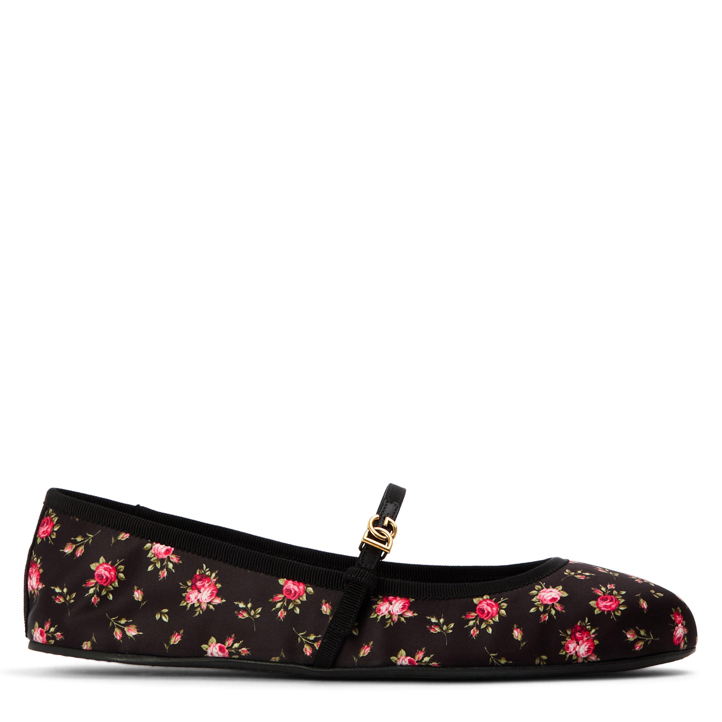Roselline Nero - Dolce and Gabbana - Ballerina with Logo Buckle - 1