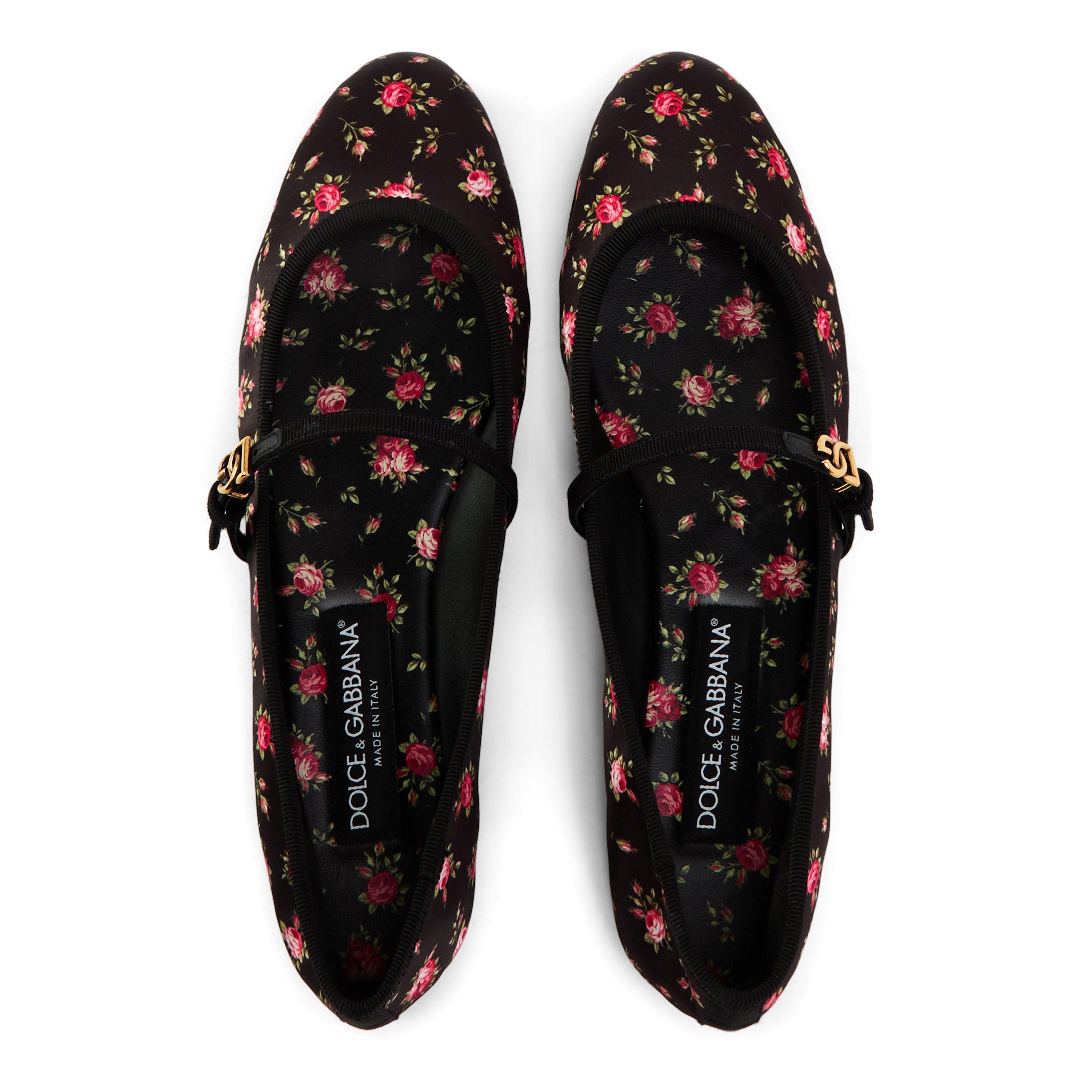 Roselline Nero - Dolce and Gabbana - Ballerina with Logo Buckle - 3