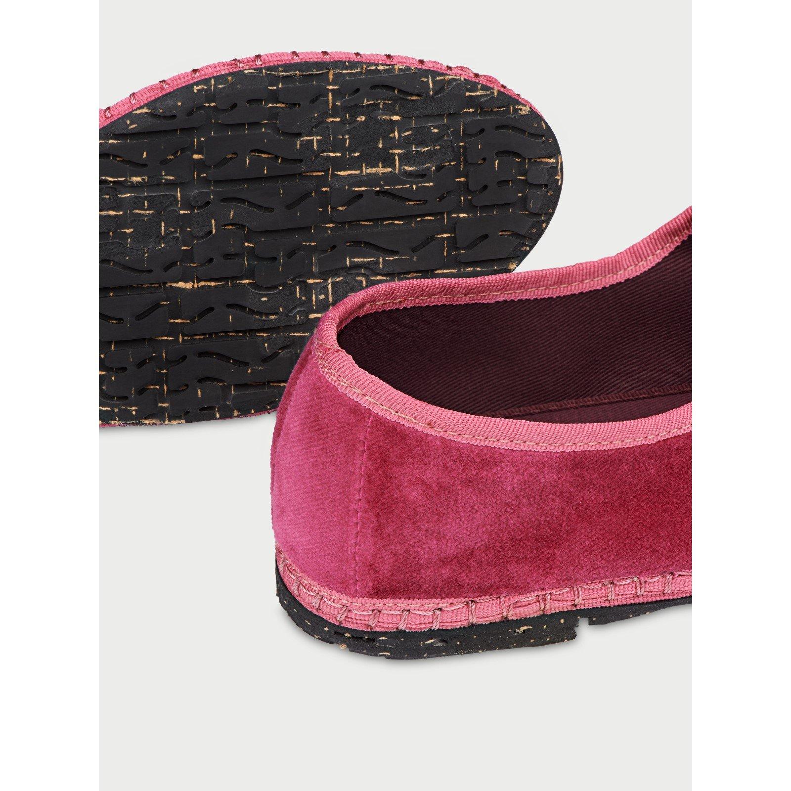Dark Pink/Pink - Flabelus - Frances Velvet Mary Jane - 3