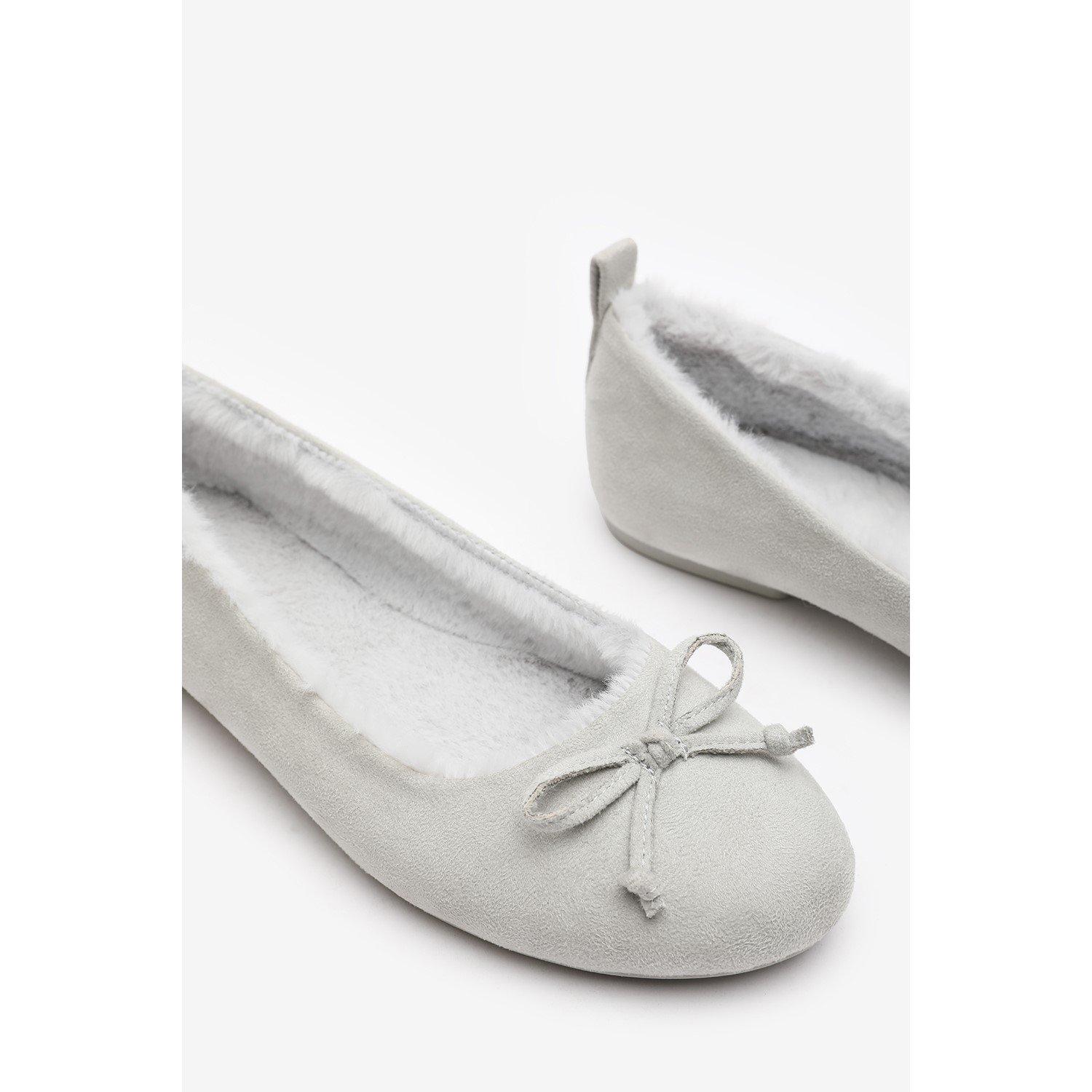 LightGreySuede - Wheres That From - Women's Ballet Pump - 5