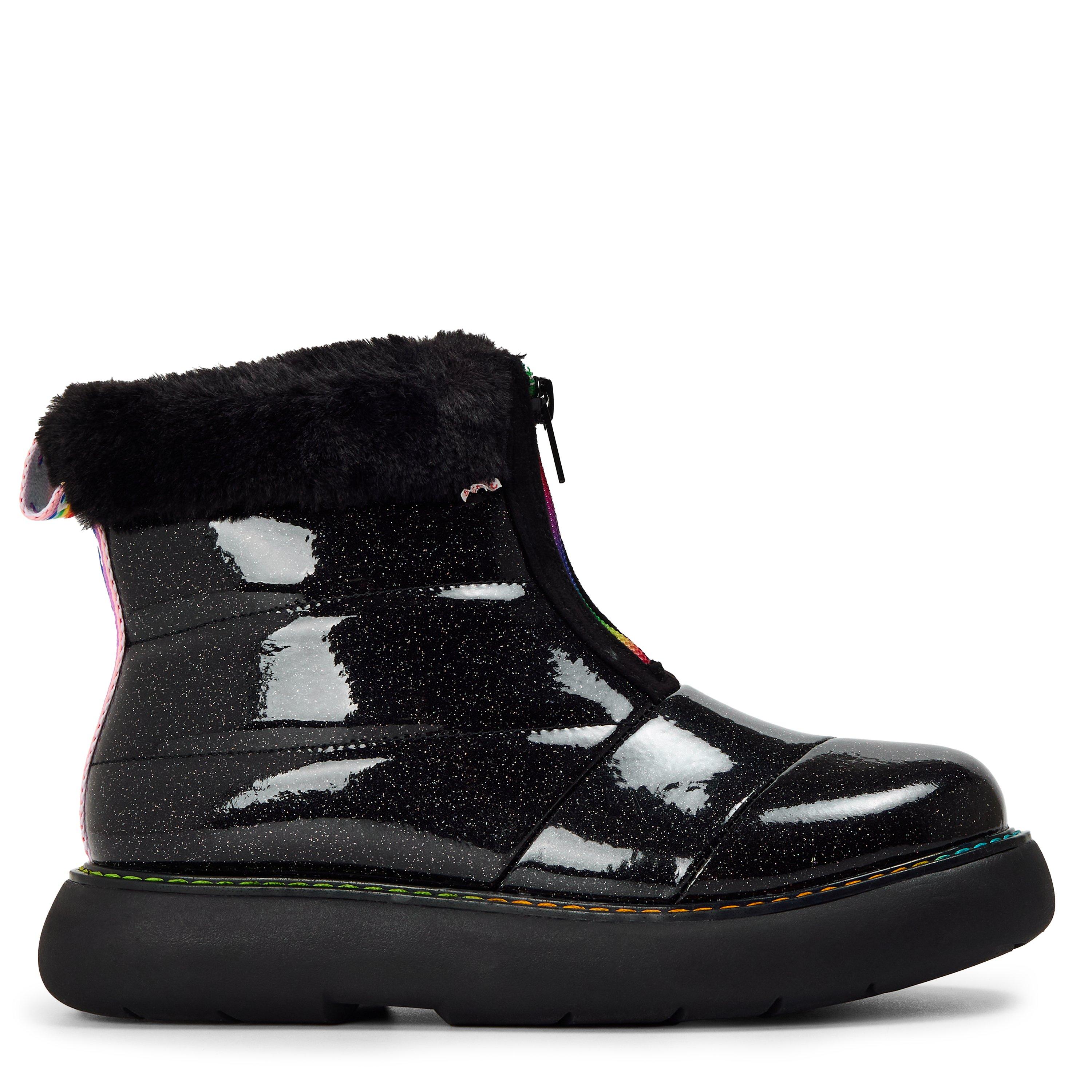 Toms Women's Glitter Puff Boot - Black - 10 (43.5)