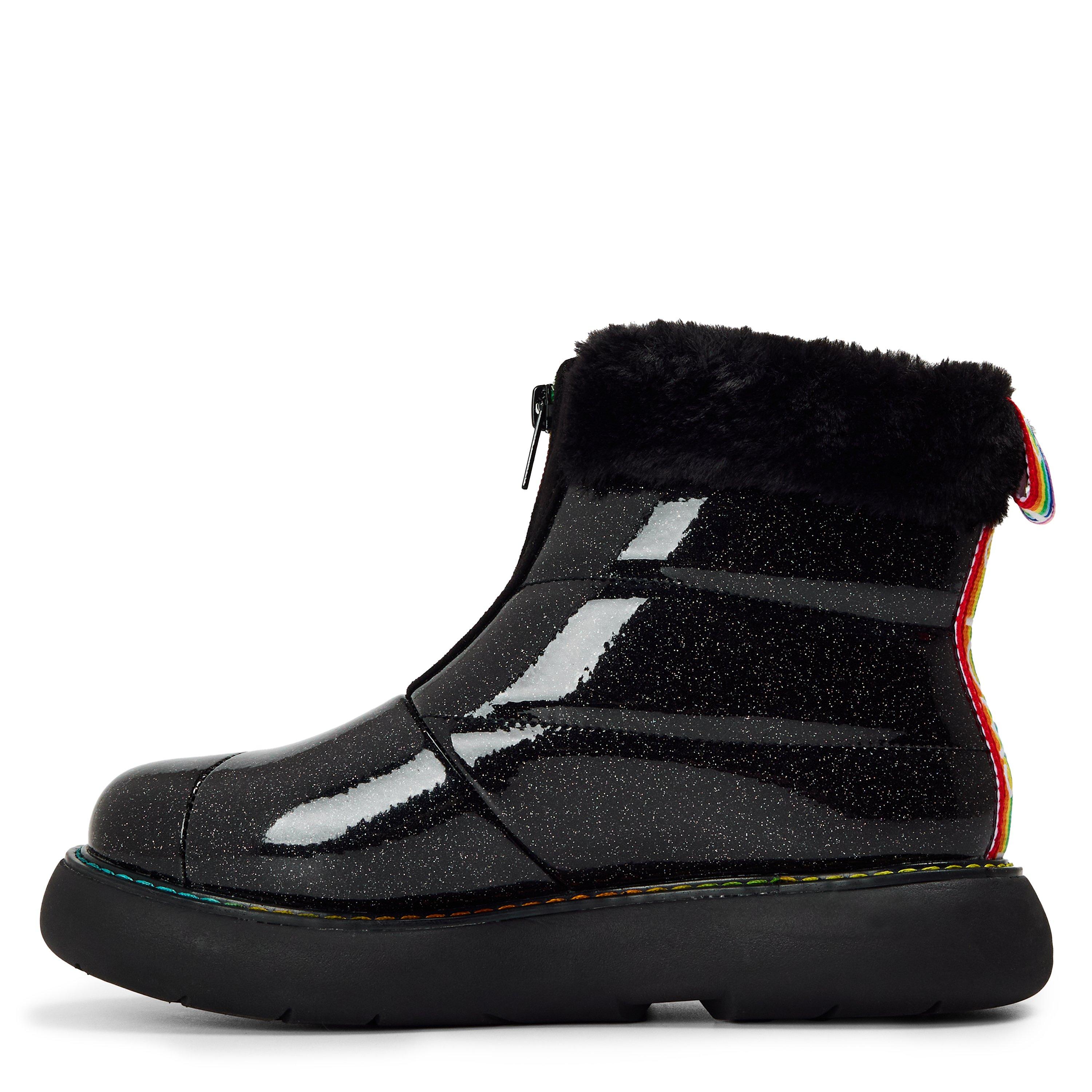 Black - Toms - Glitter Puff Boot Ladies - 2