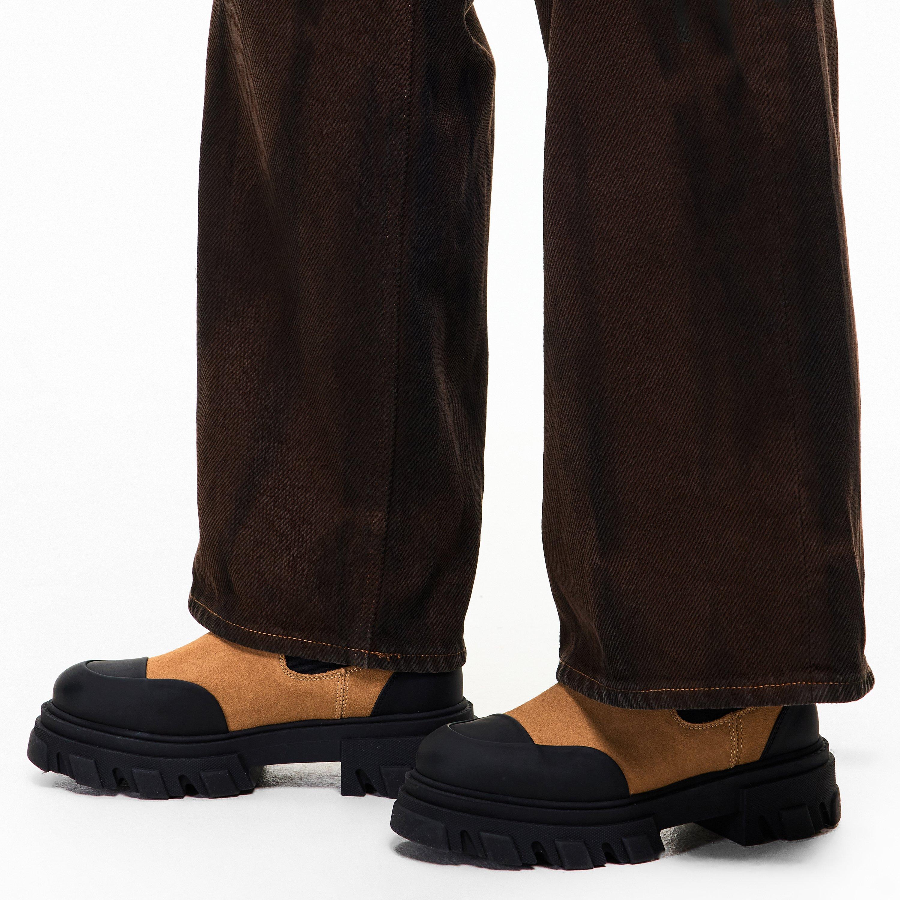 Cognac - Ganni - Women's Clted Low Chelsea Boots - 3