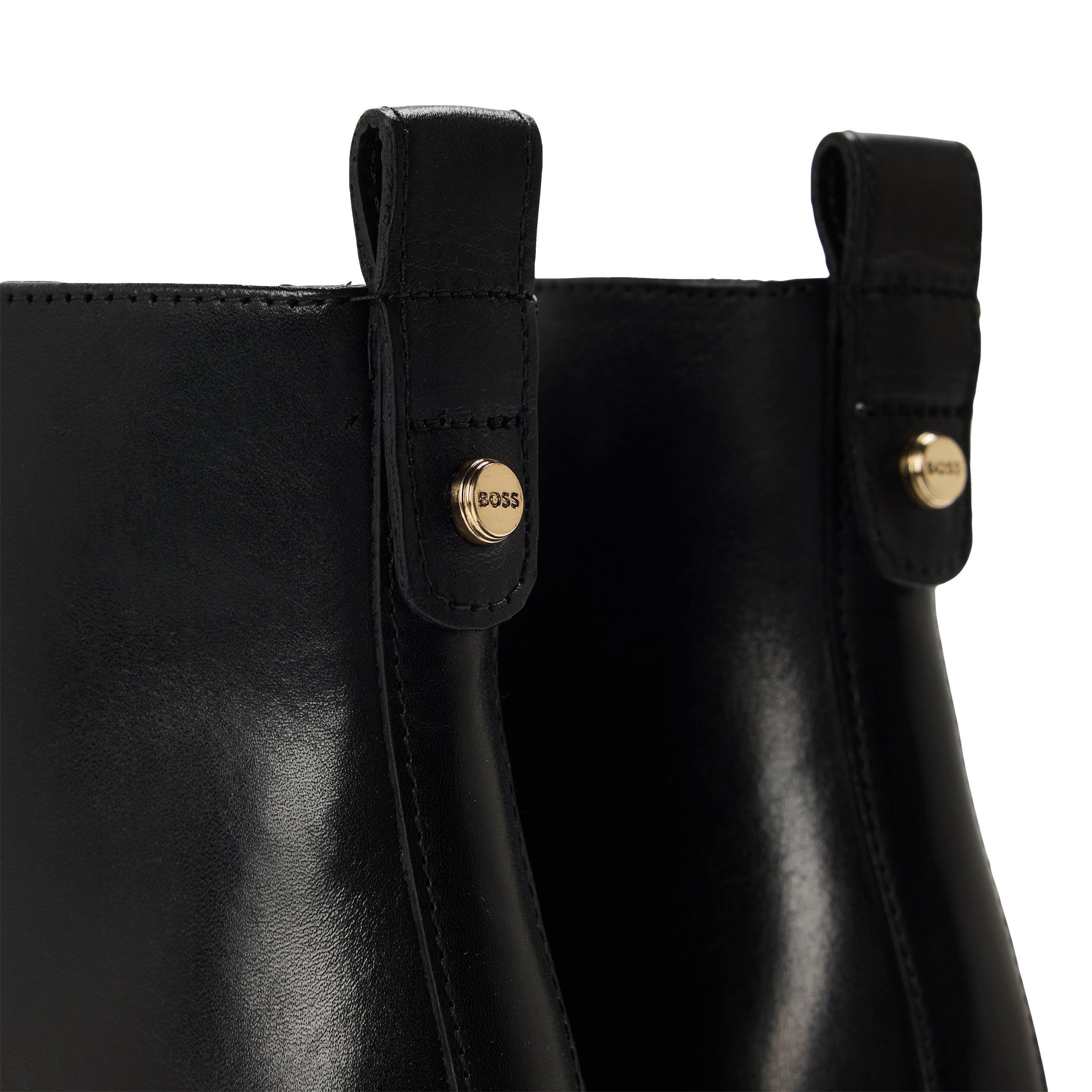 Black - Boss - Women's Ella Bootie60 C Ankle Heeled Boot - 3