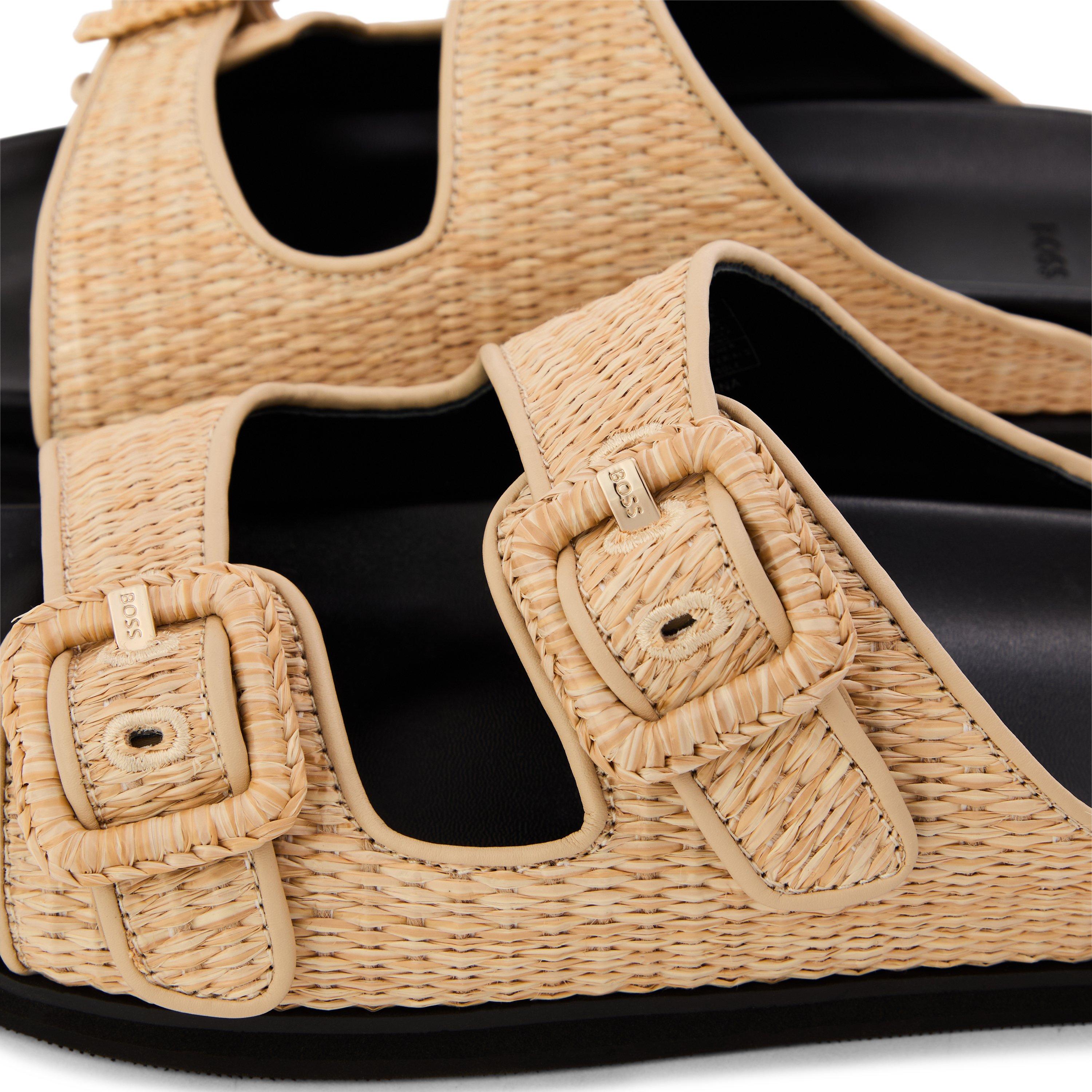 Light Beige - Boss - Freyah Slide Rfbk 10271641 01 Slider Slippers Womens - 3