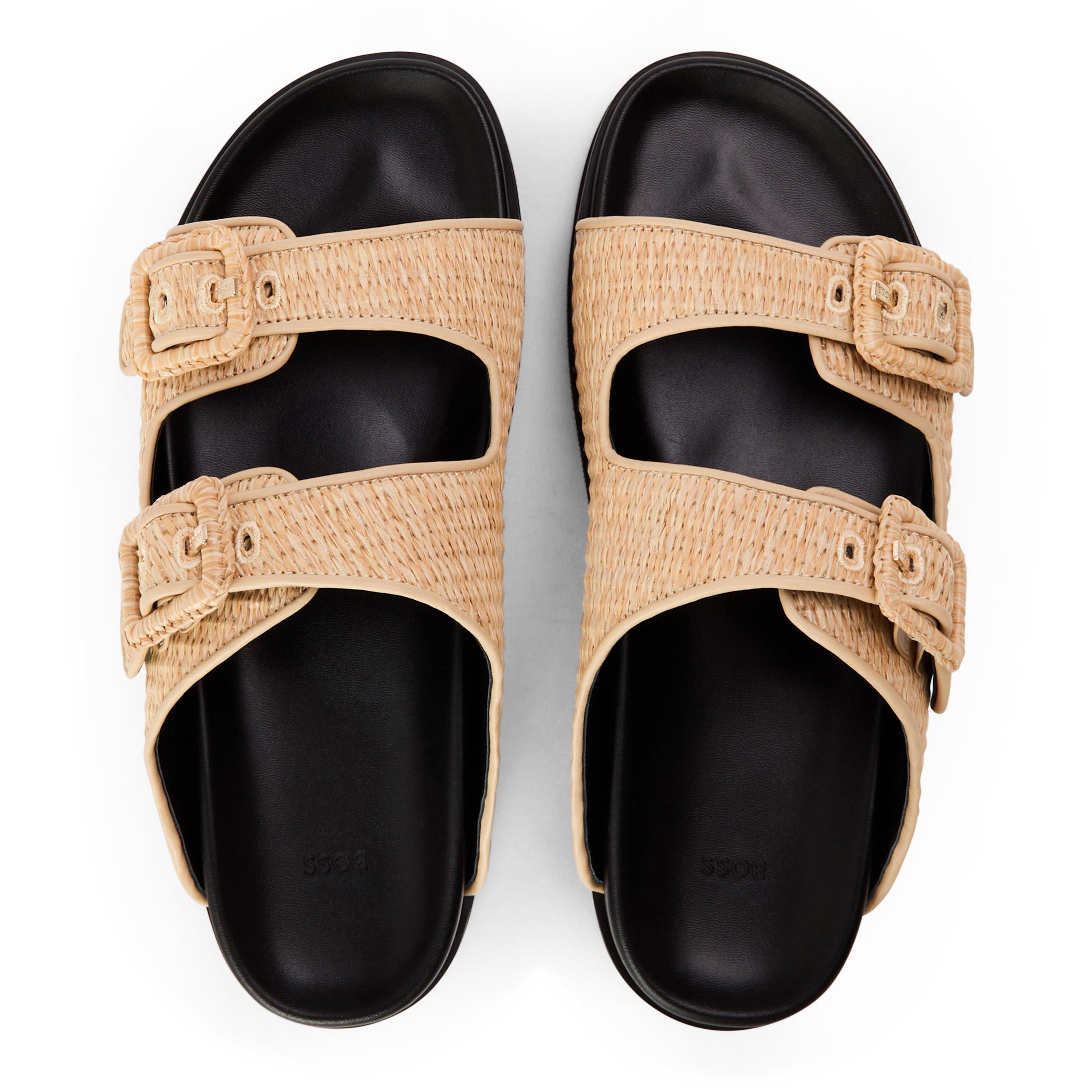 Light Beige - Boss - Freyah Slide Rfbk 10271641 01 Slider Slippers Womens - 4