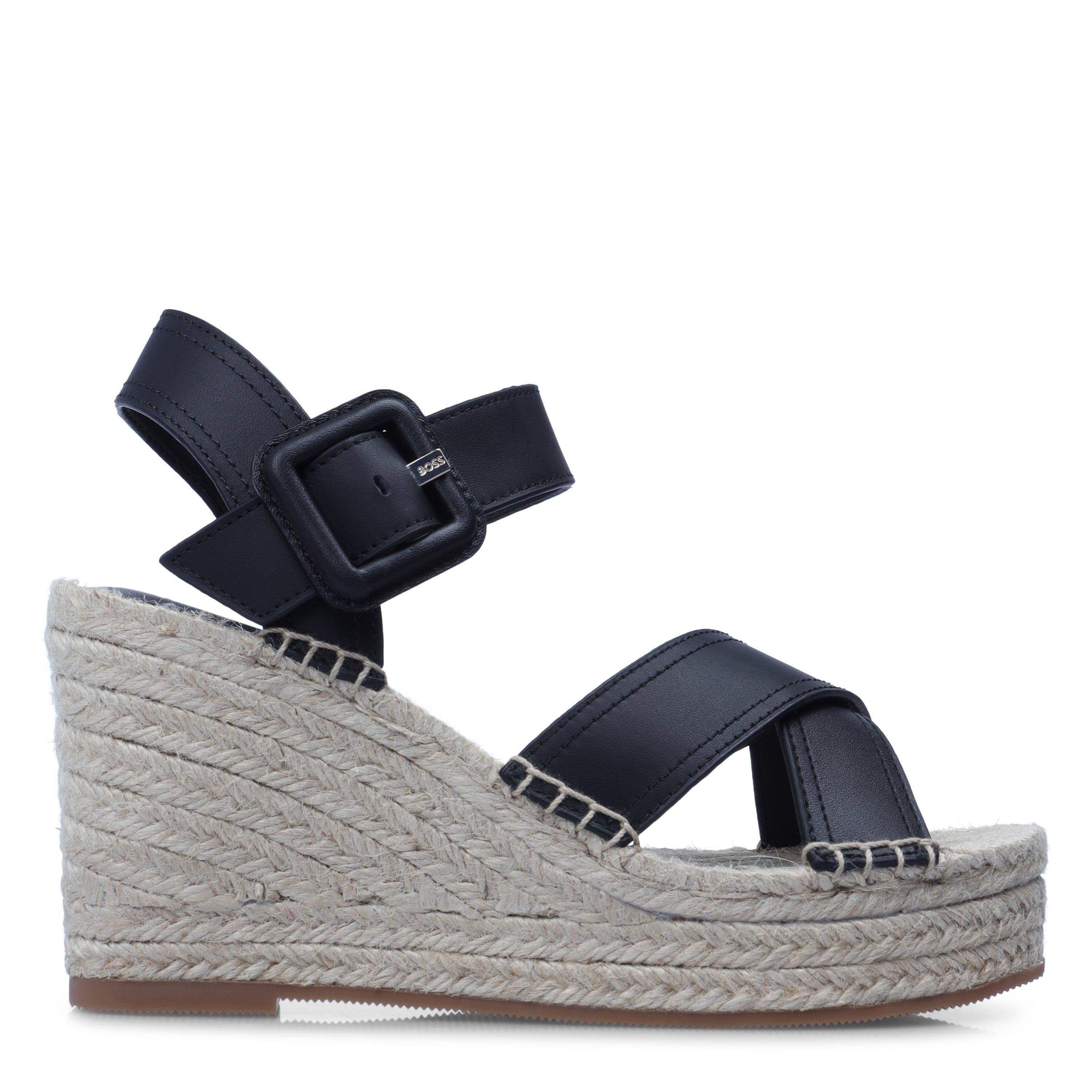 Black - Boss - Madeira Sandwdg Ltbk 10271792 Espadrilles Womens - 1