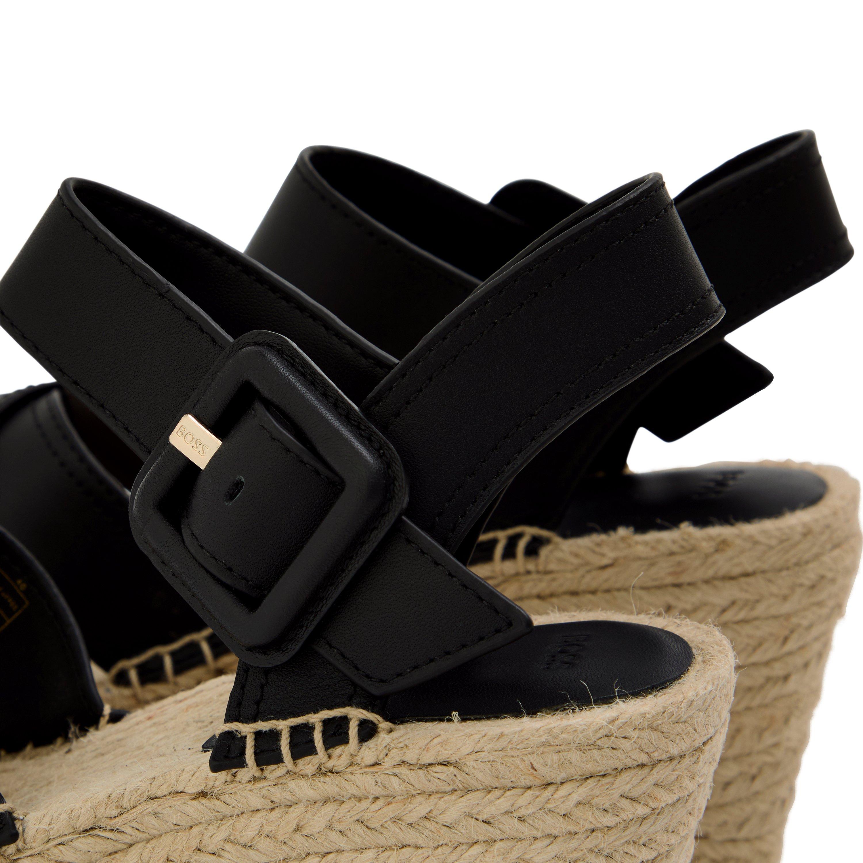 Black - Boss - Madeira Sandwdg Ltbk 10271792 Espadrilles Womens - 3