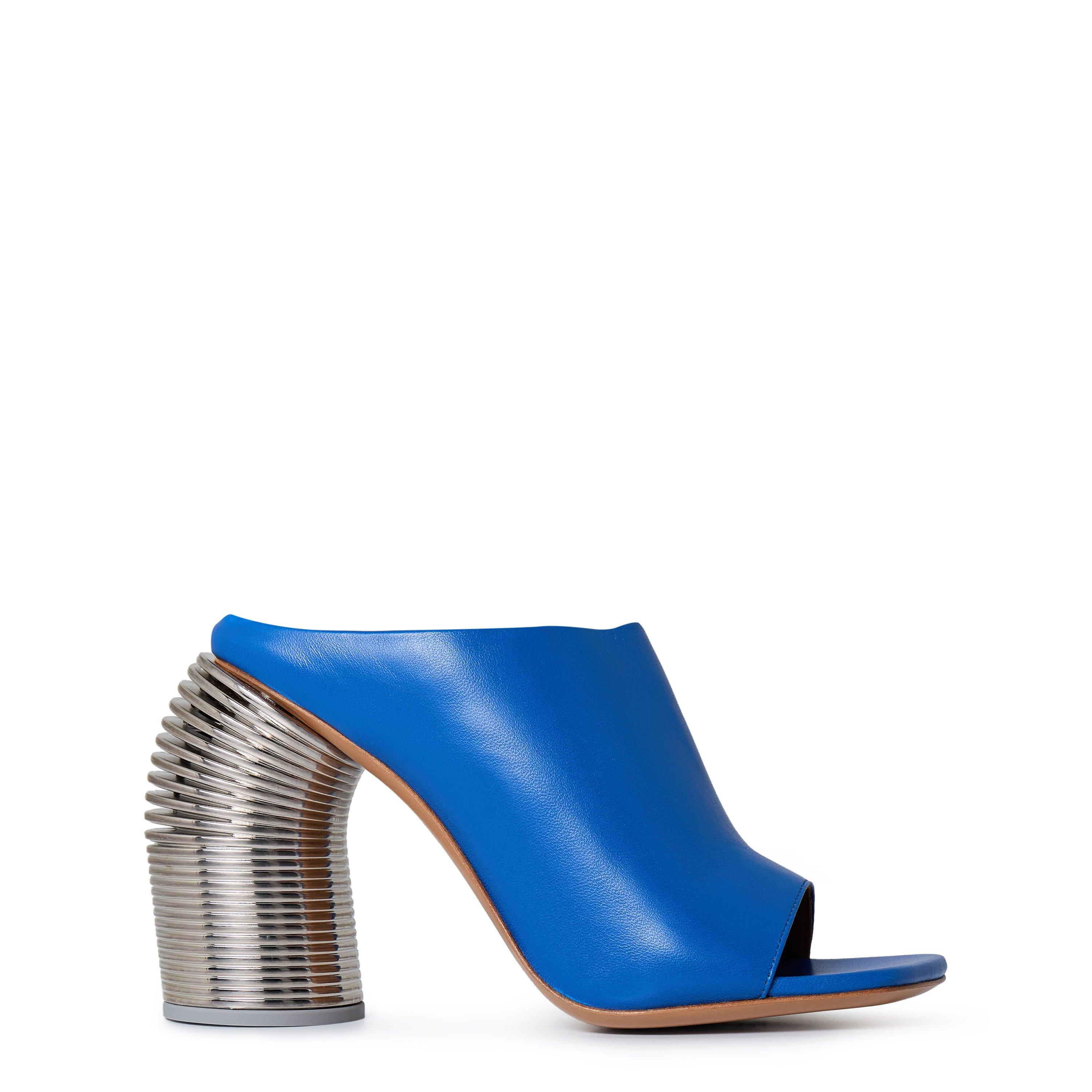 Blue 4520 - Off White - Women's Slinky High Heel Mules - 1