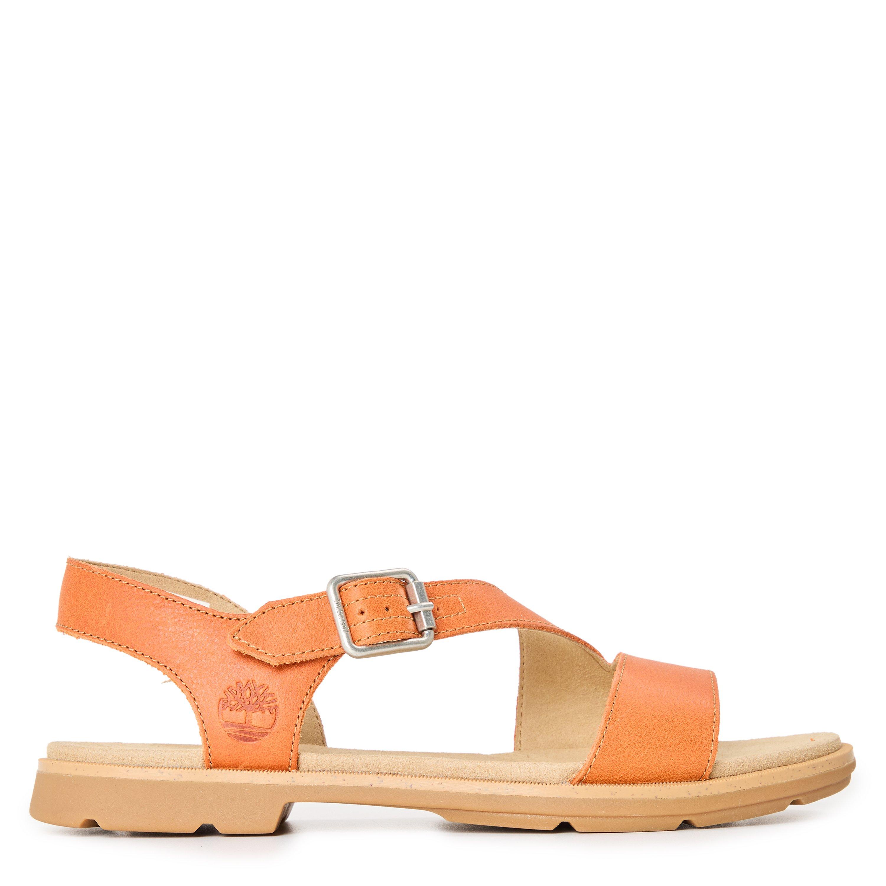 Med Ornge Grain - Timberland - Women's Backstrap Flatform Sandals - 1