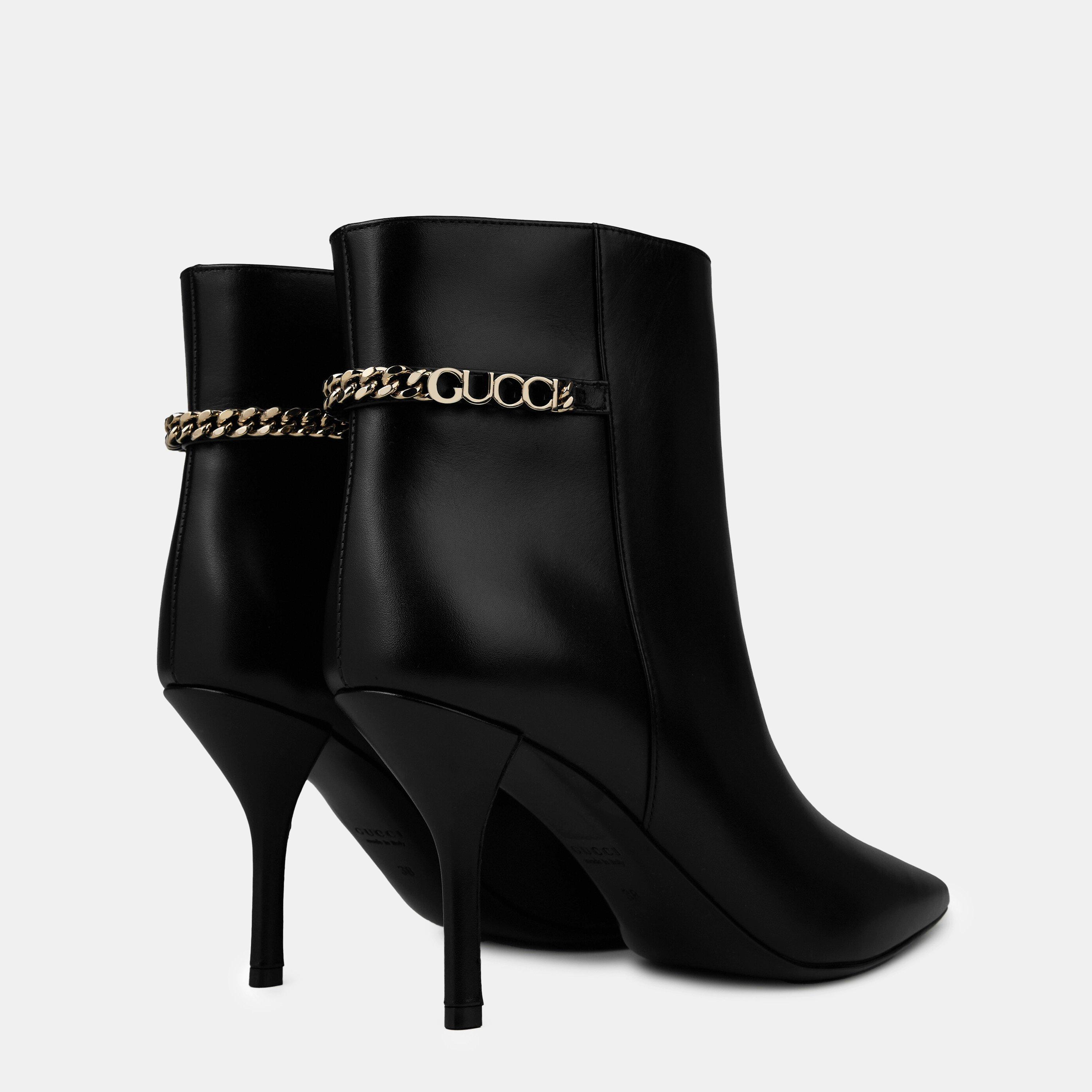 Black - Gucci - Signoria Ankle Boot - 4
