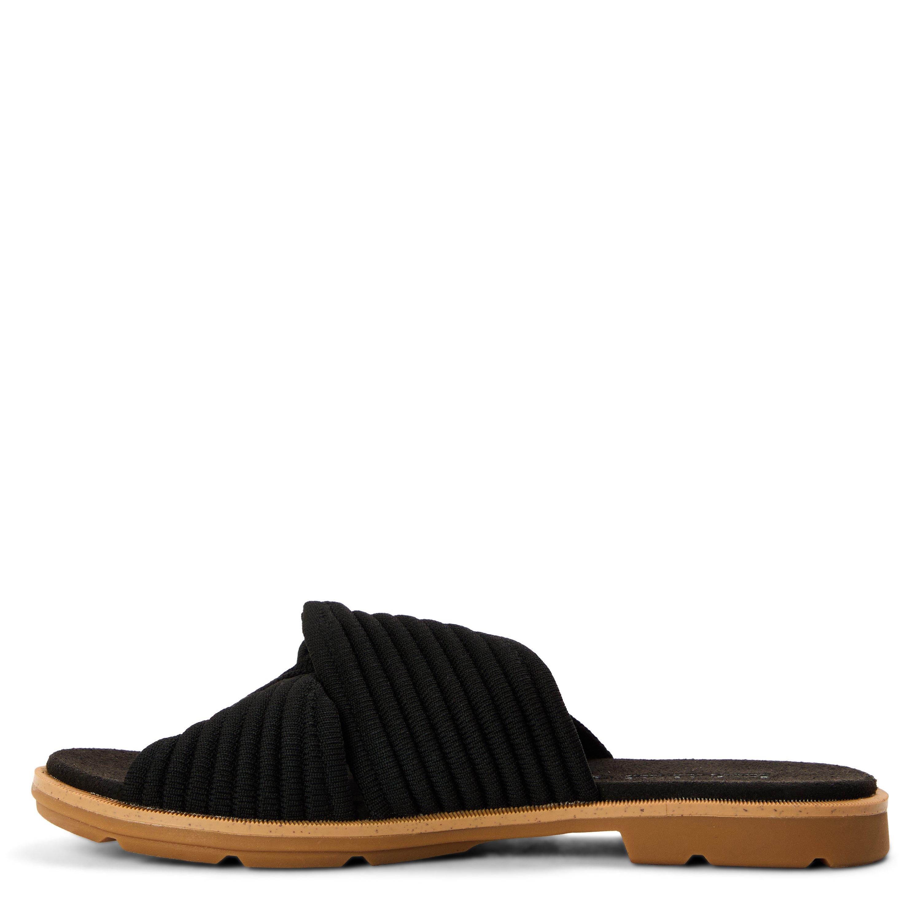 Black Knit - Timberland - Women's Slide Flat Sandals - 2