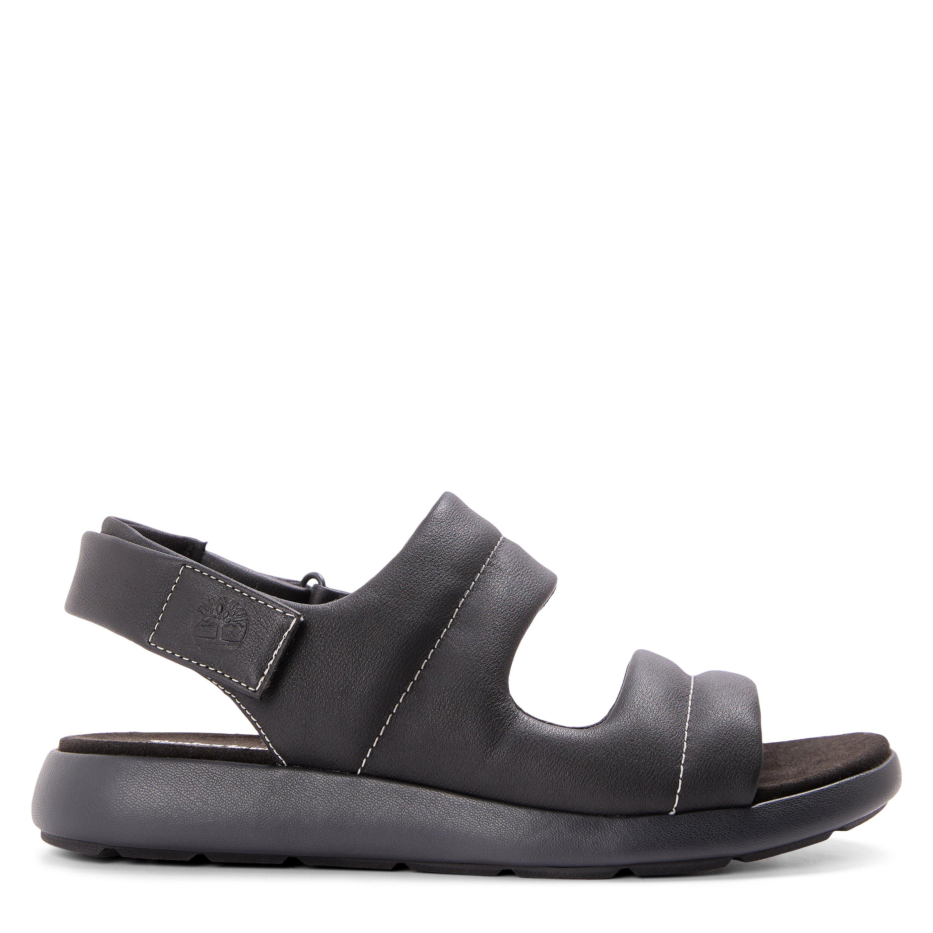 Timberland Women's Backstrap Black Flatform Sandals - Blk Full Grain - Size 7.5 (41)