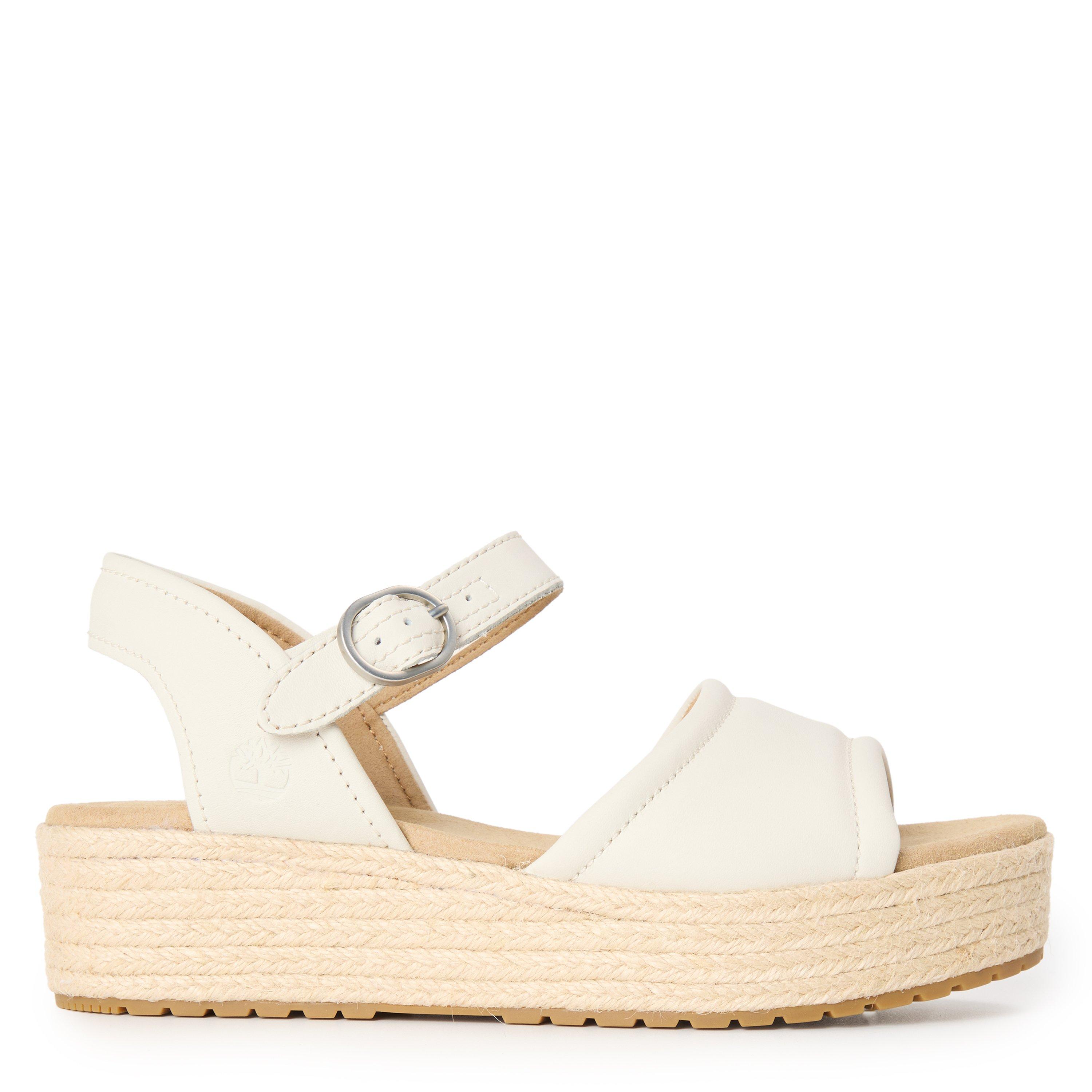 Timberland Women's Backstrap Flatform Sandals - Natural Grain - 7.5 (41)